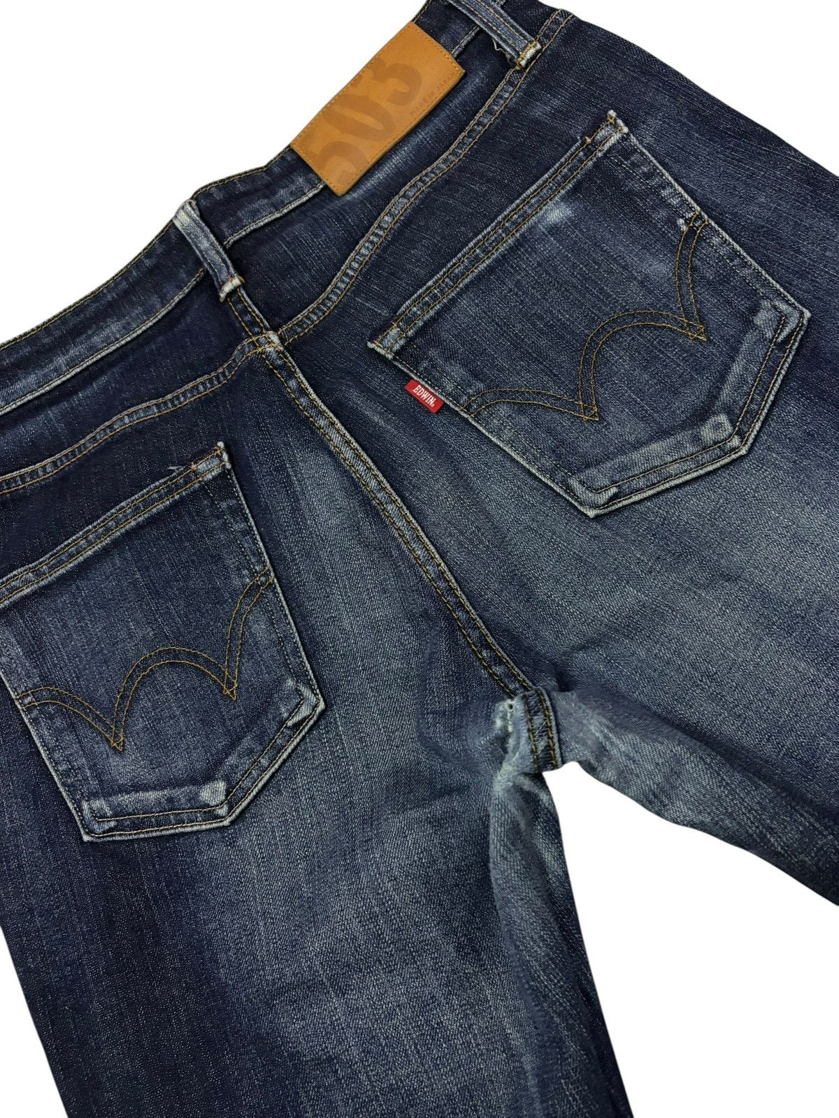 Edwin Vtg Edwin Japan 503 Distressed Jeans Size US 31 - 8 Thumbnail