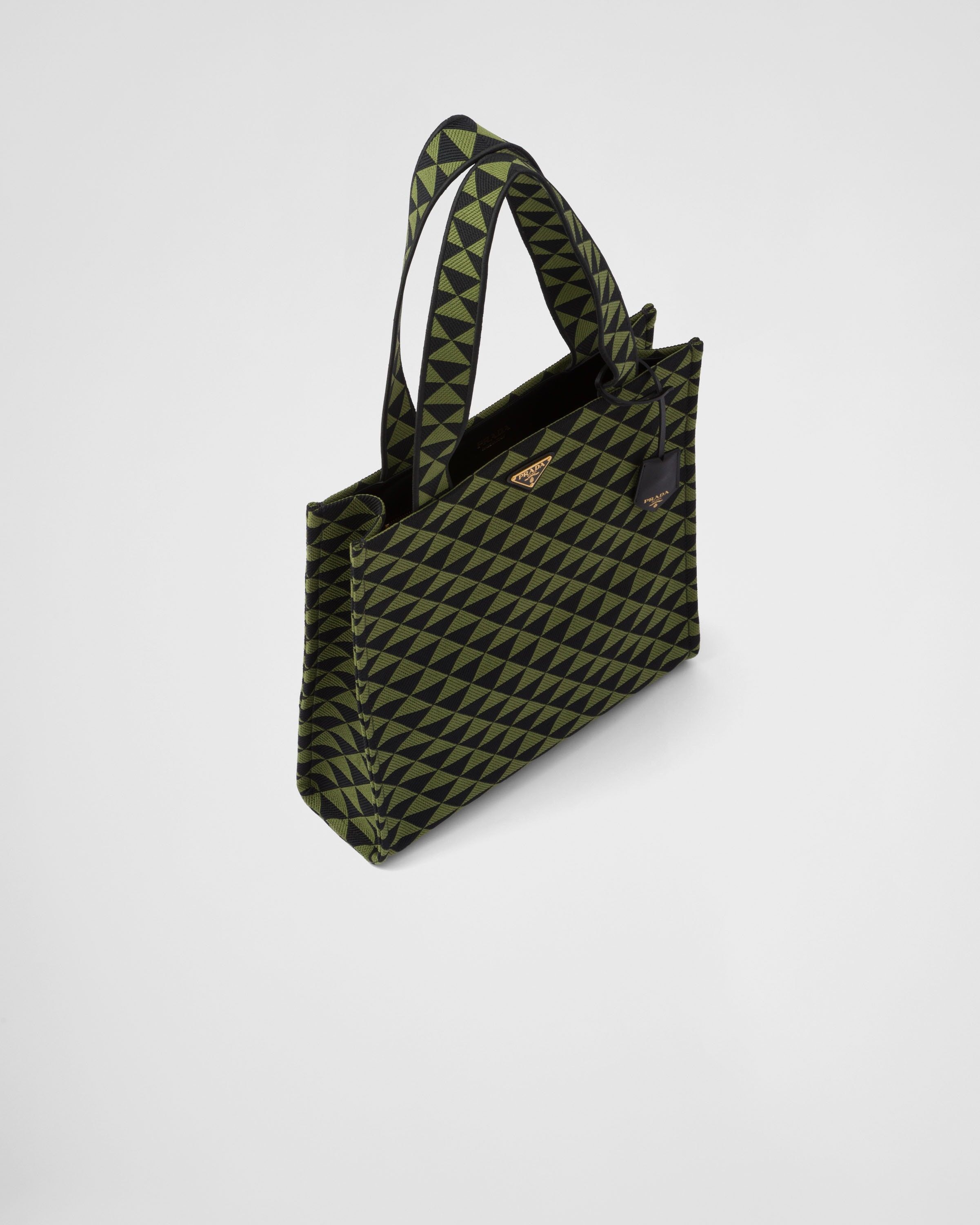 Prada o1bcso1str1025 Size: OS / Jacquard Symbole Bag Green/Black Size ONE SIZE - 3 Thumbnail