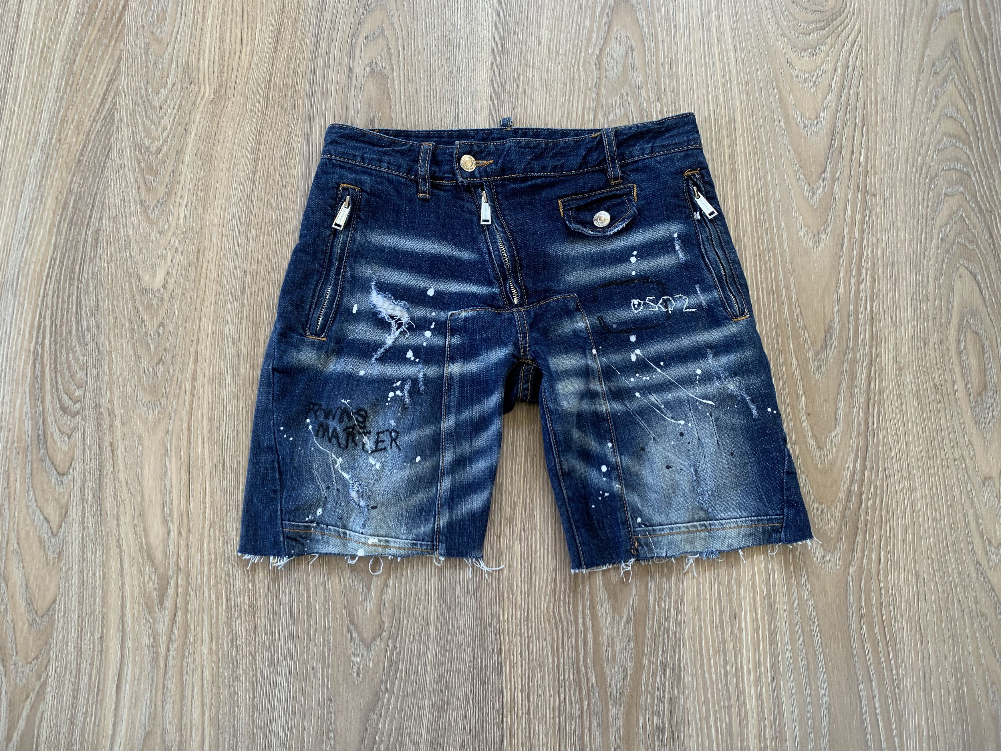 Dsquared2 Rare Dsquared2 Distressed Denim Shorts Size US 30 / EU 46 - 13 Thumbnail