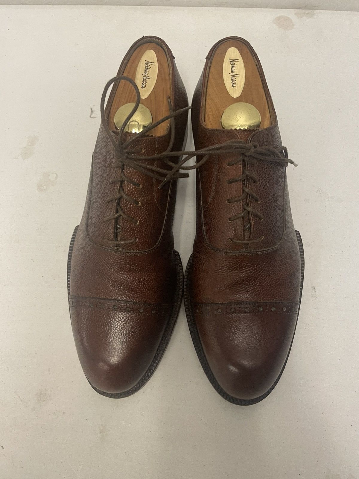 Cole Haan × Vintage Pebbled Leather Cap Toe Oxford Size US 9.5 / EU 42-43 - 1 Thumbnail
