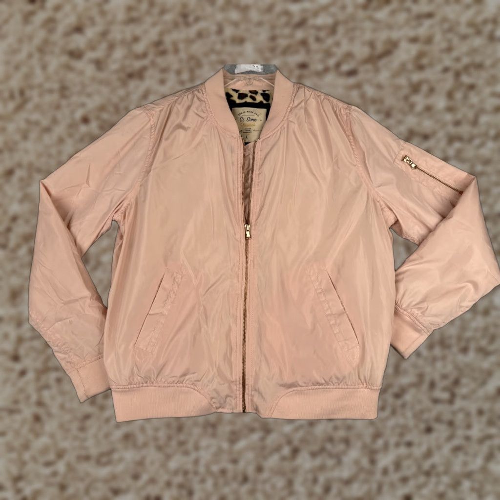 Pinko CI SONO Pink Softshell Jacket Womens Large Regular Fit Embroidered Logo Zipper Front Pocketes Full Zip Size L / US 10 / IT 46 - 1 Thumbnail