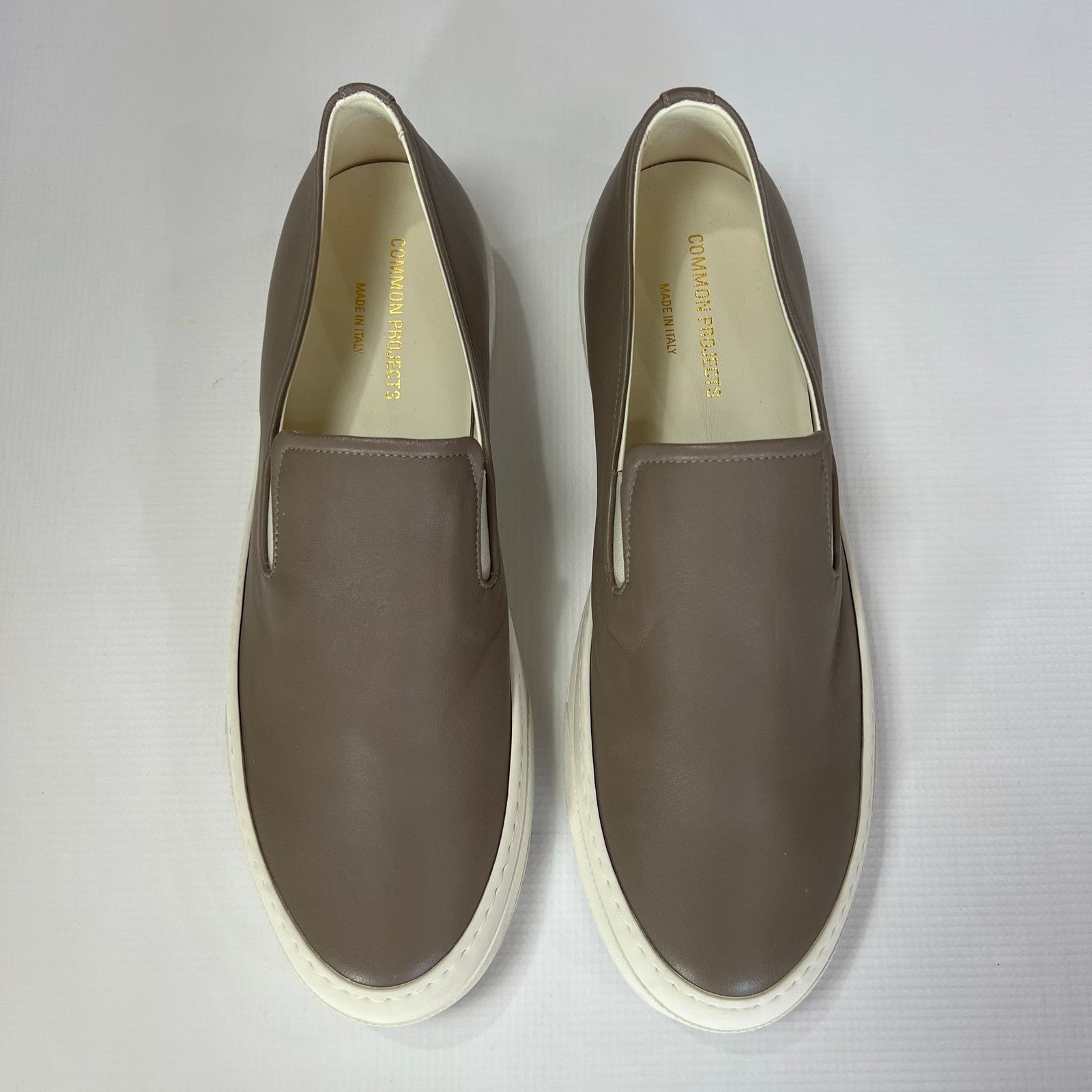 Common Projects Common Projects Slip-On Leather Sneakers EU 42 Taupe Luxury Size US 9 / EU 42 - 8 Thumbnail