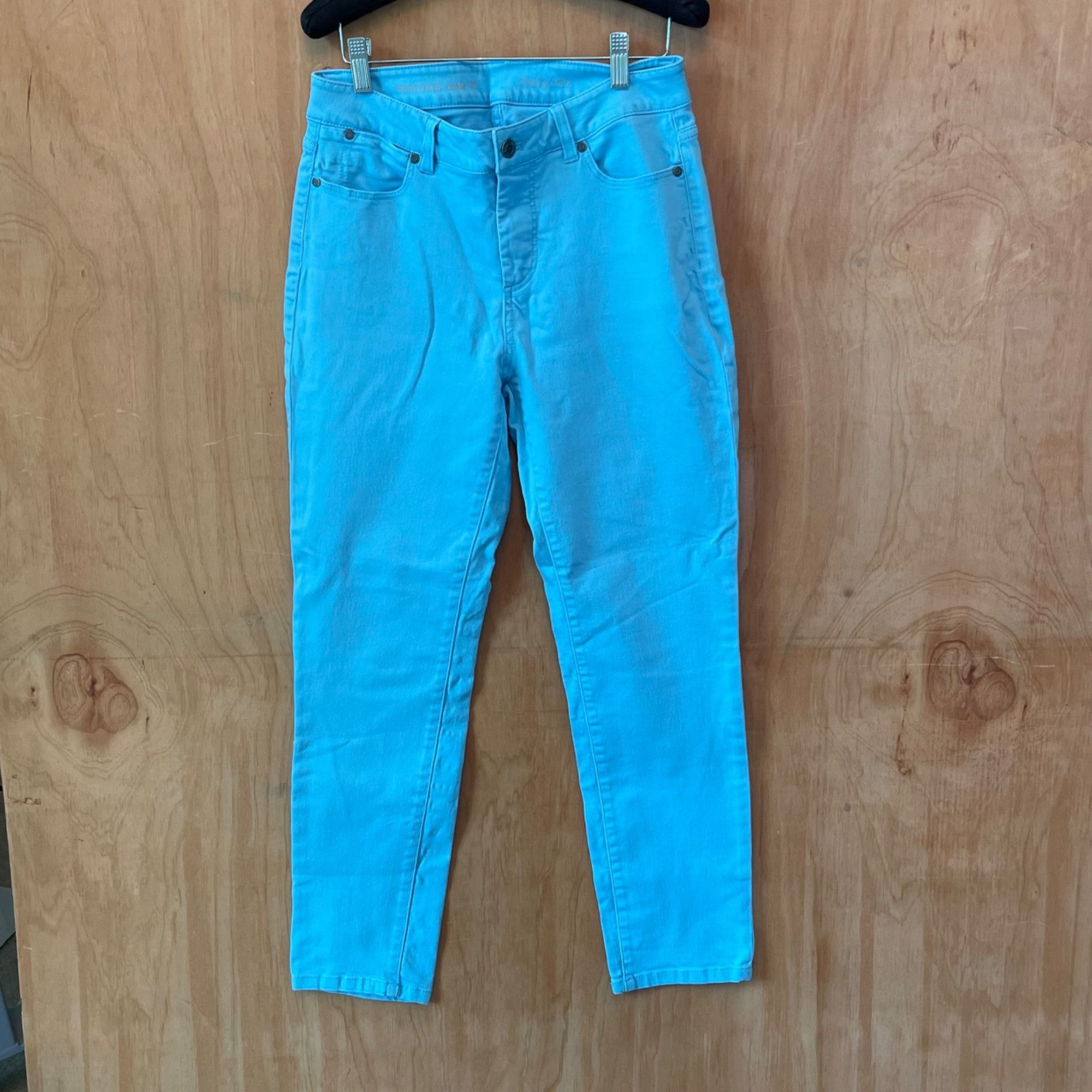 Talbots Talbots Heritage Ankle Jeans Women's 10 Turquoise Stretch Size 30" / US 8 / IT 44 - 11 Thumbnail