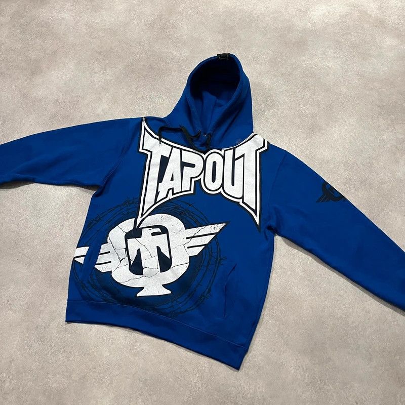 Tapout Vintage Tapout Big Logo Spellout Hoodie Rap Y2K Trendy Baggy Size US XXL / EU 58 / 5 - 2 Thumbnail