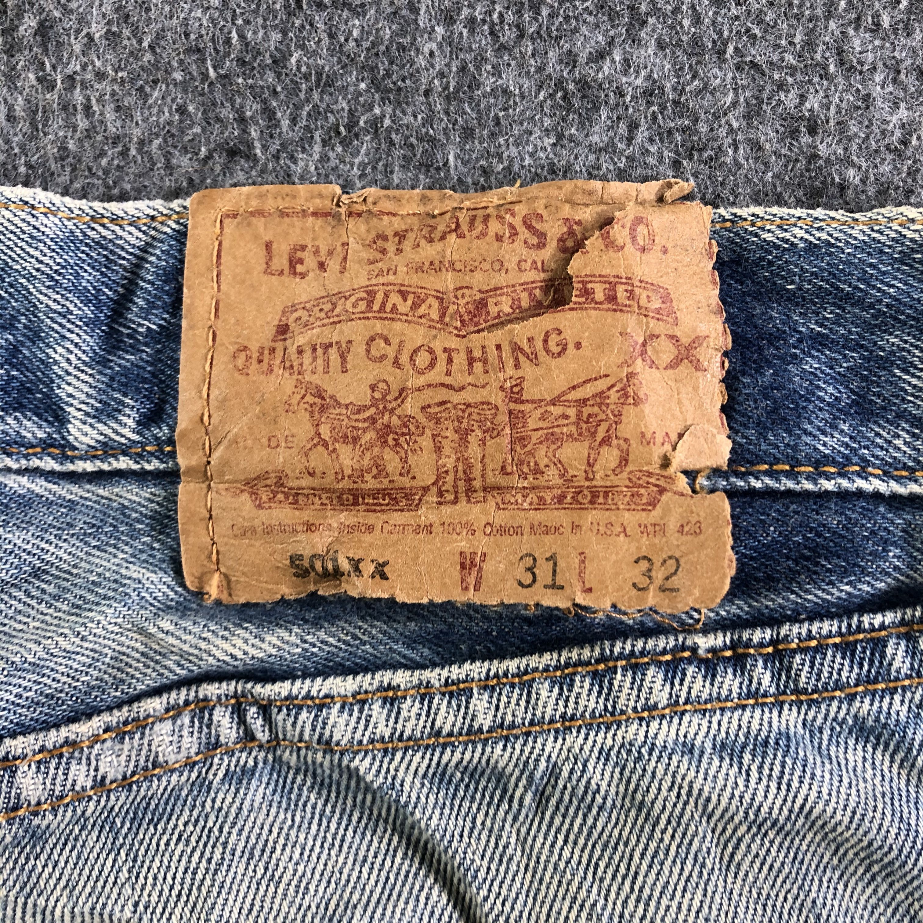 Levi's Vintage 90s Levis 501 Jeans-J3841 Size US 30 / EU 46 - 5 Thumbnail