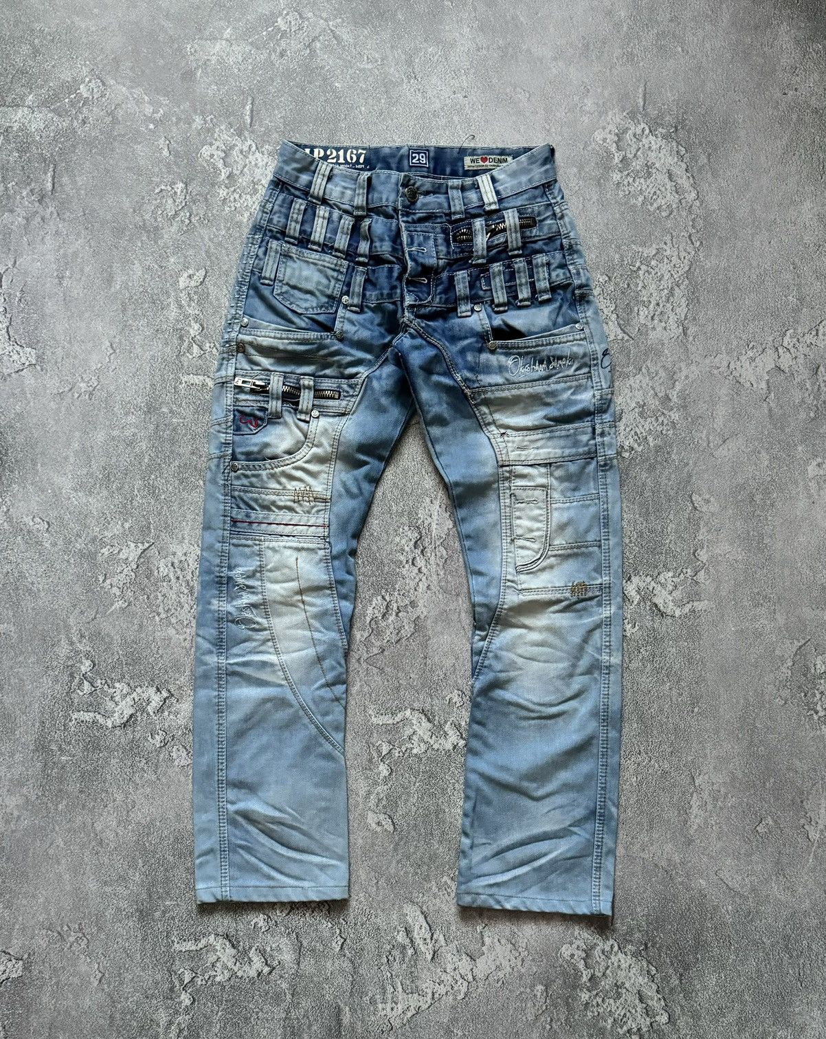 Japanese Brand Japrag 29 by okishana samoki denim cargo pant trouser Jean Size US 29 - 4 Thumbnail