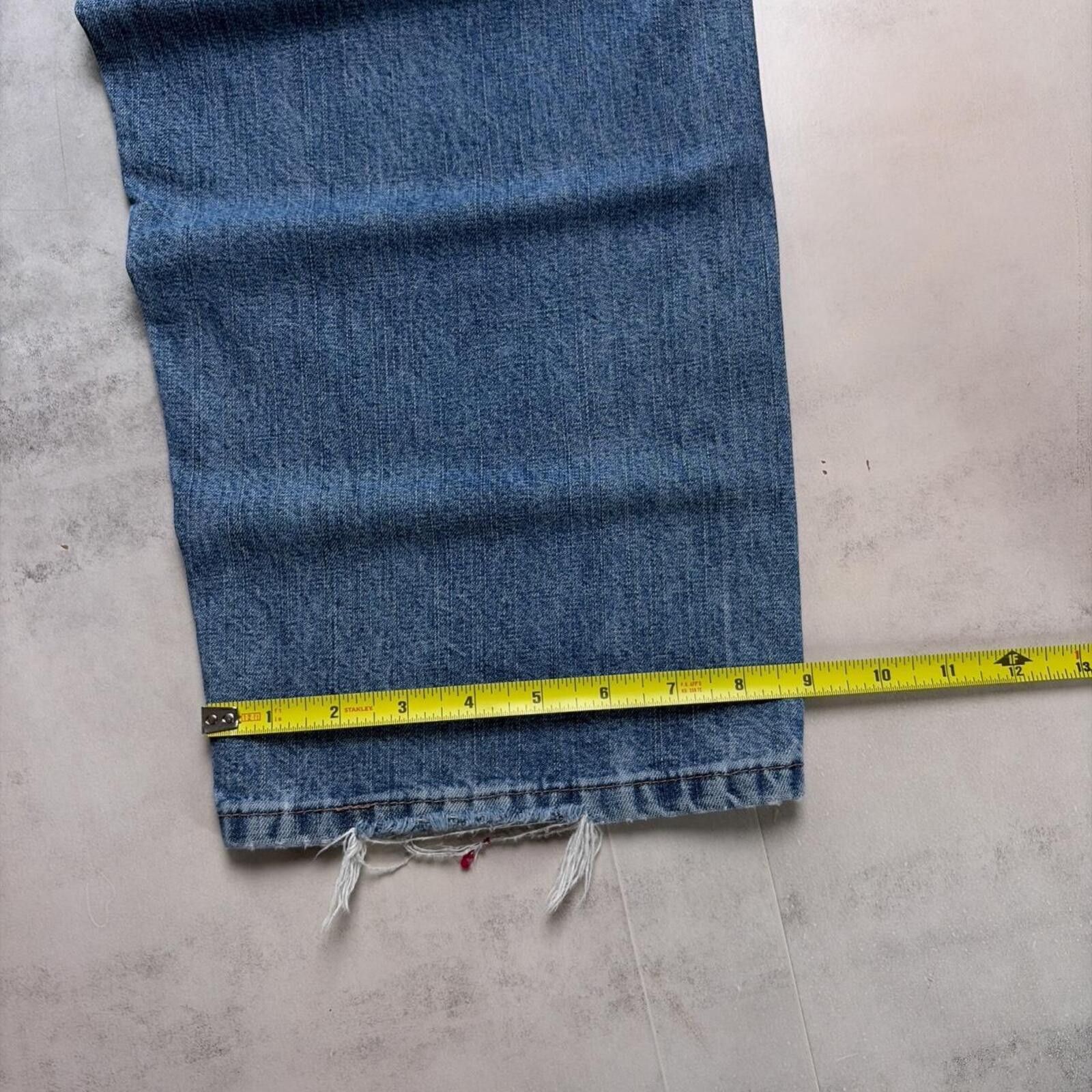 Wrangler Y2K Blue Wrangler Grunge Baggy Carpenter Skater Denim Jeans Size US 32 / EU 48 - 8 Thumbnail