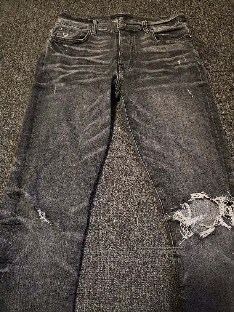 Amiri Amiri Denim Jeans Gray High Elastic Size US 31 - 2 Thumbnail
