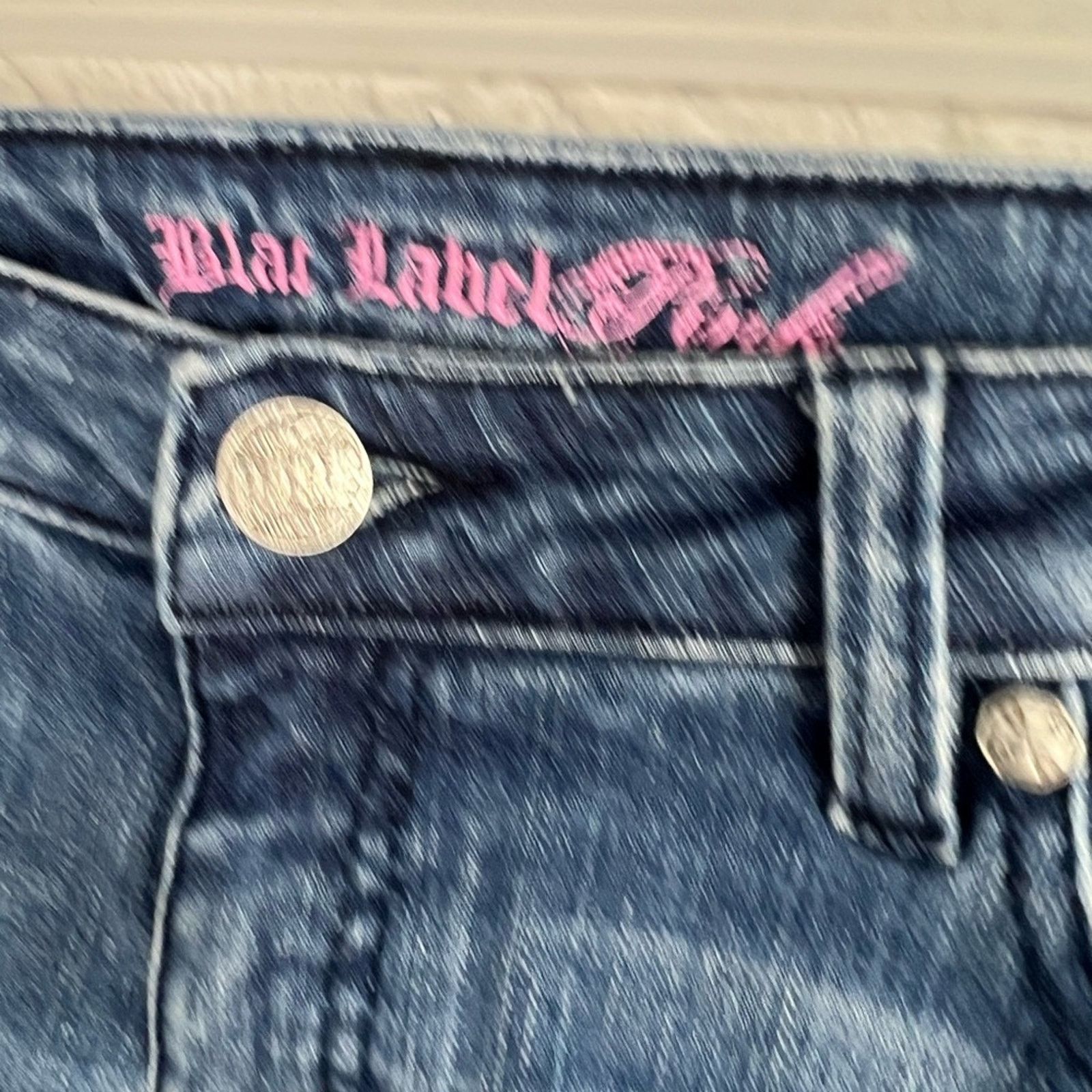 Other Blac Label Pink Low Rise Straight Leg Jeans Women Sz 27x34 Size 27" / US 4 / IT 40 - 3 Thumbnail