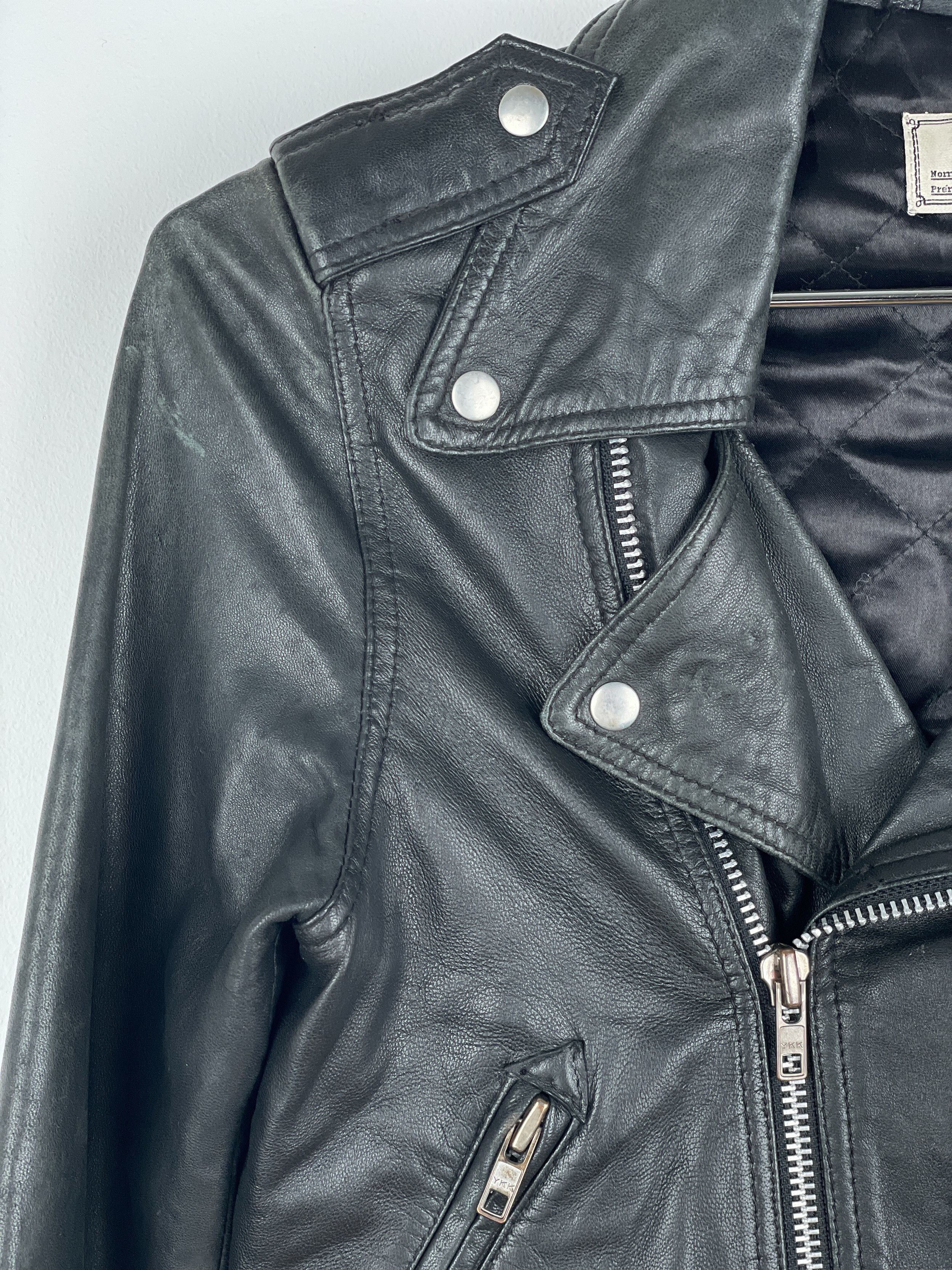 Jean Paul Gaultier Jean Paul Gaultier 1990s Cropped Leather Biker Jacket Size XS / US 0-2 / IT 36-38 - 6 Thumbnail