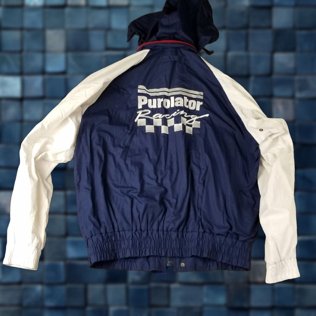 Vintage VINTAGE Racing Jacket Men XL Blue 80s 90s Cars Sports All Seasons Cold Weather Size US XL / EU 56 / 4 - 1 Thumbnail