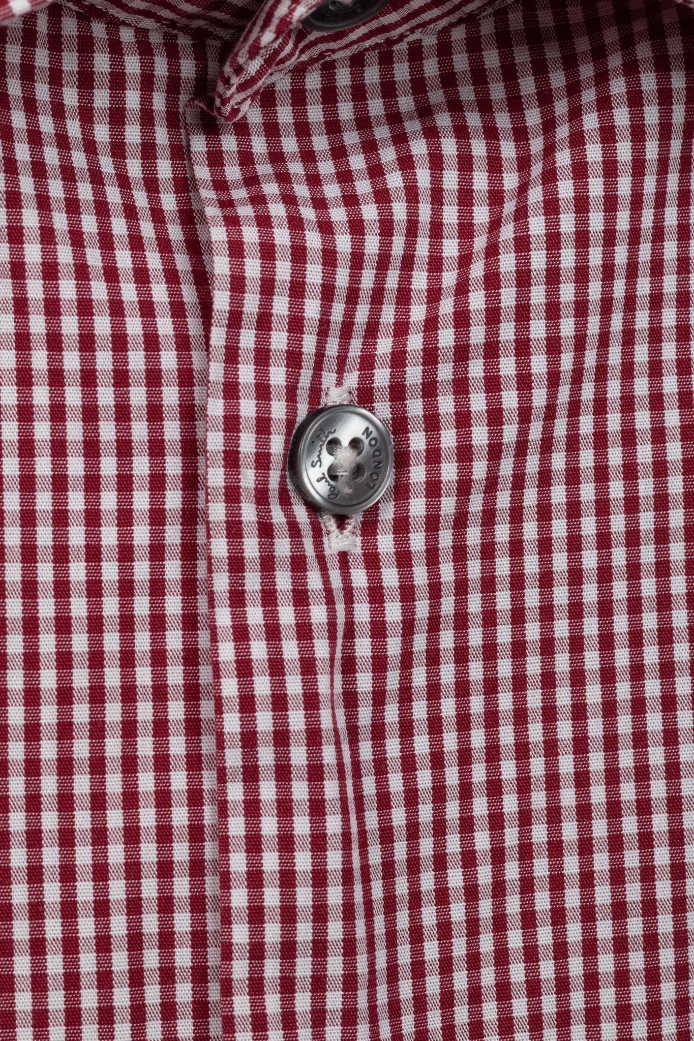 Paul Smith Paul Smith Byard Red & White Gingham Poplin Buttoned Shirt Size US L / EU 52-54 / 3 - 9 Thumbnail