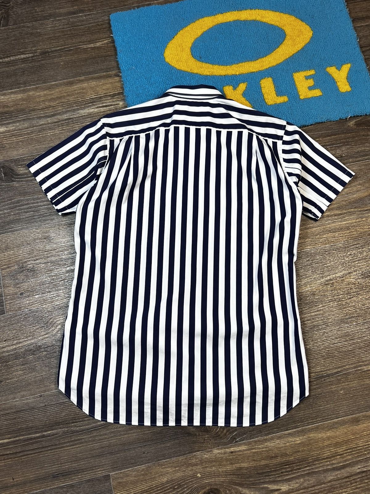 Comme des Garcons SHIRT × Vintage Comme Des Garçons SHIRT Stripped Blue Buttons Up Shirt Size US L / EU 52-54 / 3 - 8 Thumbnail
