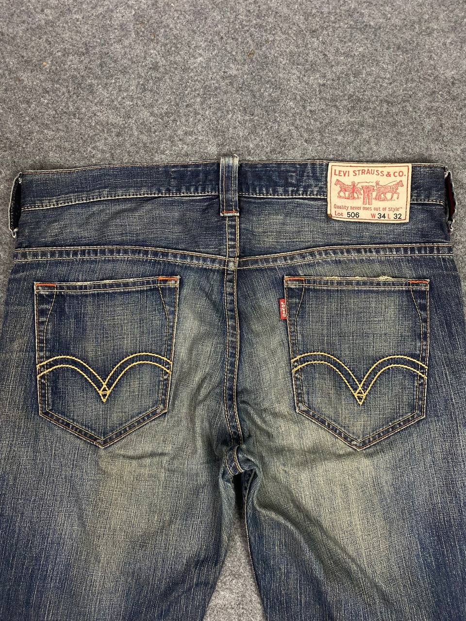 Levi's vintage levis 506 distressed denim nice design Size US 38 / EU 54 - 3 Thumbnail