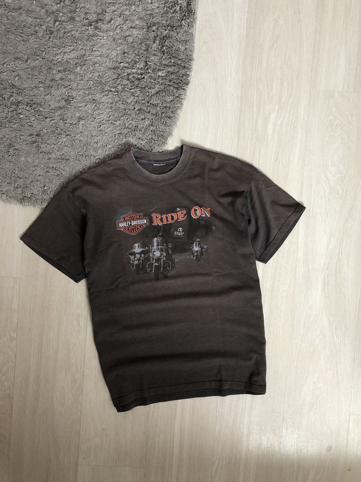 Harley Davidson × Vintage Vintage Harley Davidson Milwaukee USA Faded T Shirt Size US L / EU 52-54 / 3 - 2 Thumbnail