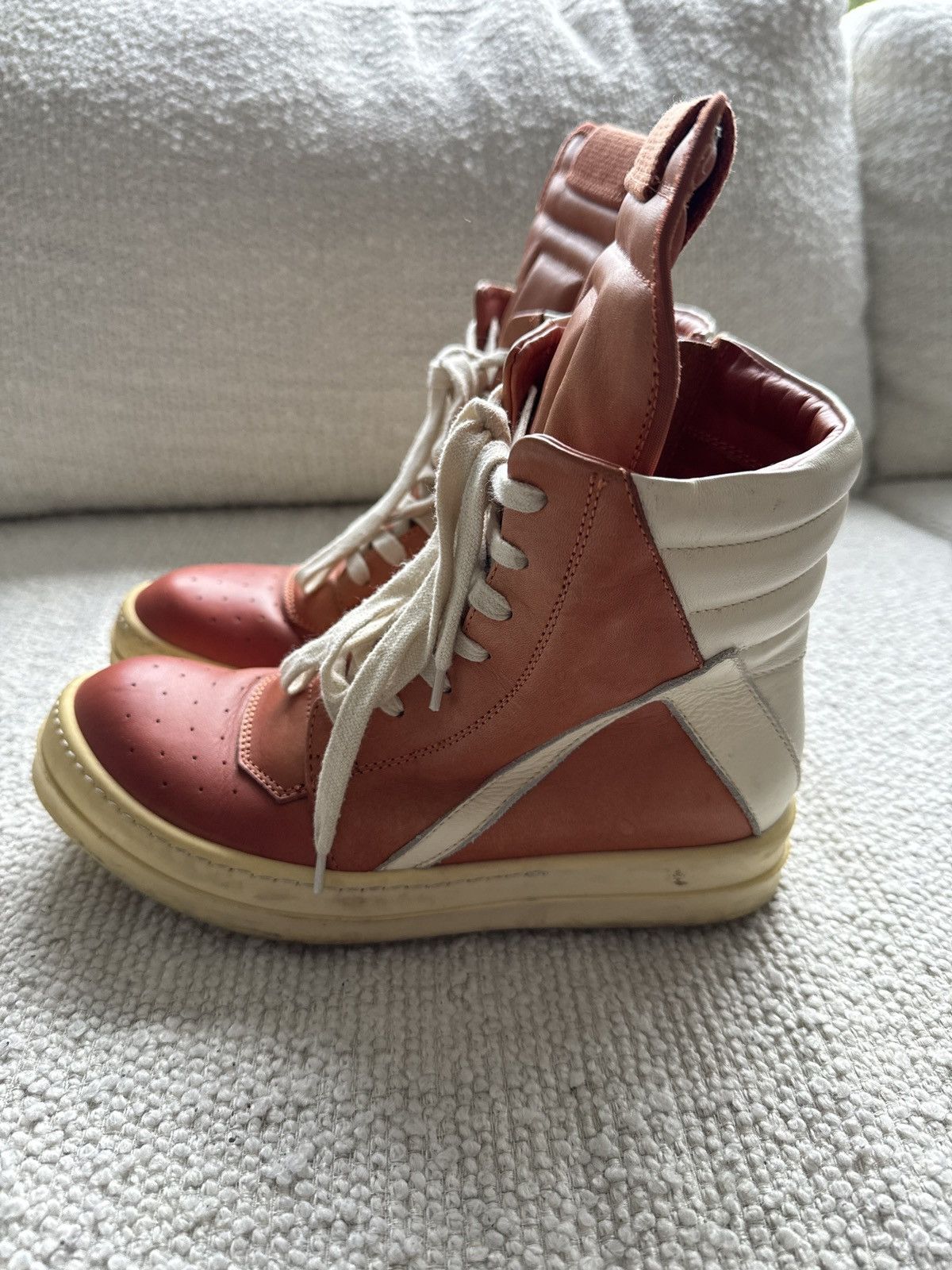 Rick Owens Rick owens geobasket orange/milk Size US 6.5 / IT 36.5 - 9 Thumbnail