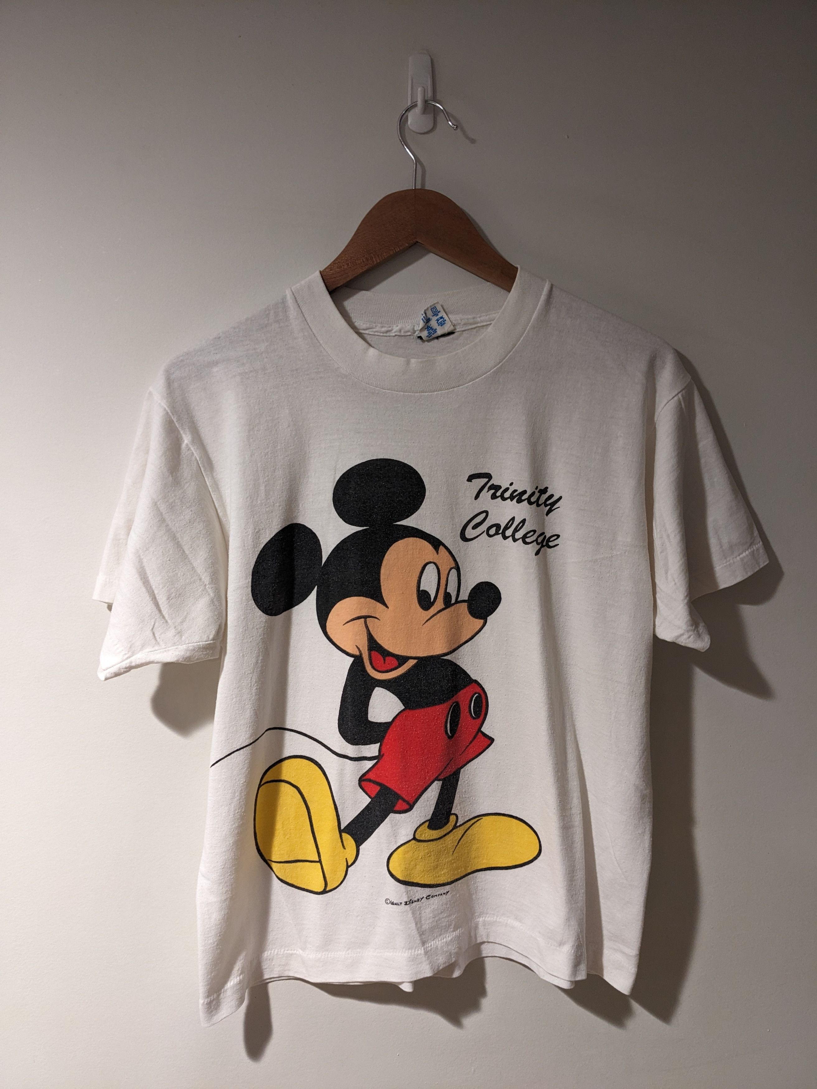 Champion × Disney × Vintage Vintage 80s Disney Mickey Mouse Classic Trinity T-Shirt Size US L / EU 52-54 / 3 - 1 Thumbnail