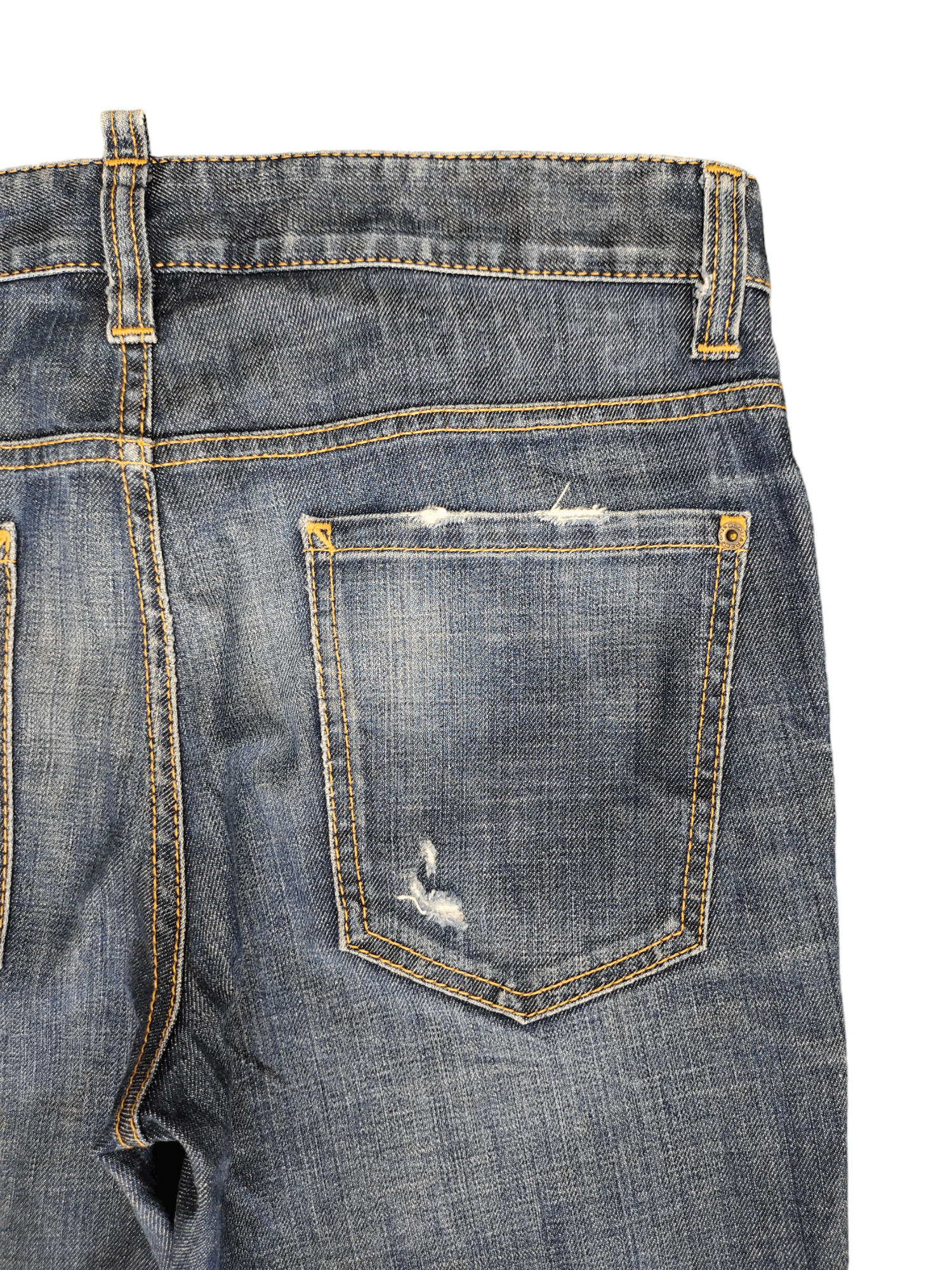 Dsquared2 Vintage Dsquared Ripped Clawmark Denim Cropped Jeans Size US 32 / EU 48 - 12 Thumbnail