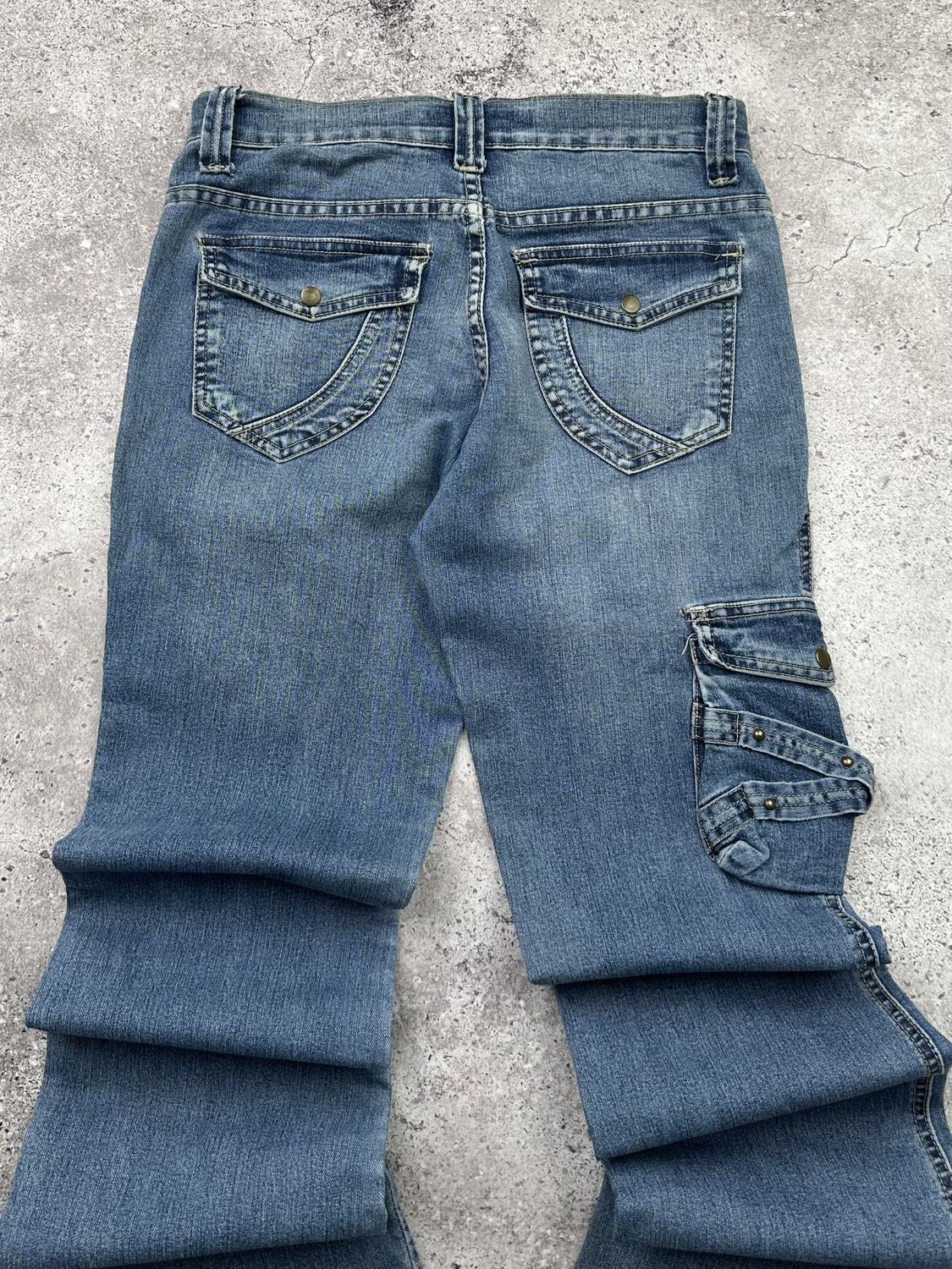Japanese Brand Vintage Cargo Jeans C457(V568) Size 27" / US 4 / IT 40 - 7 Thumbnail
