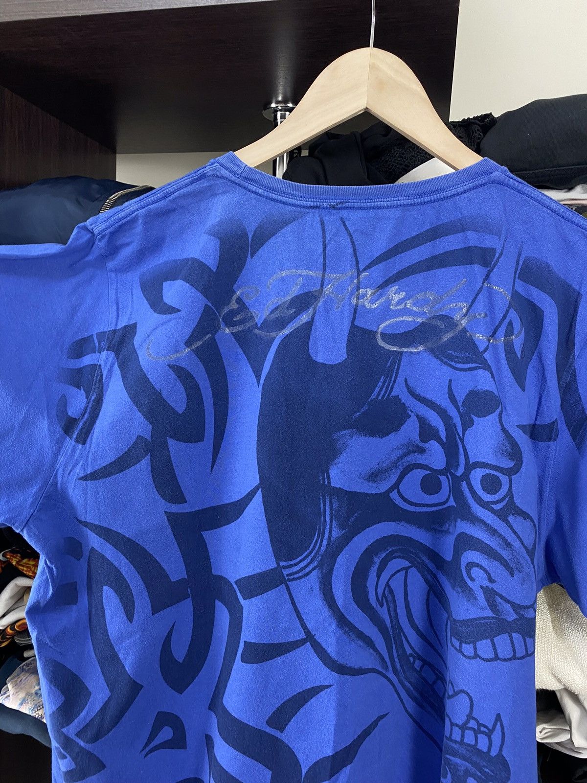 Christian Audigier × Ed Hardy × Vintage Ed Hardy Vintage Tee Size US L / EU 52-54 / 3 - 6 Thumbnail
