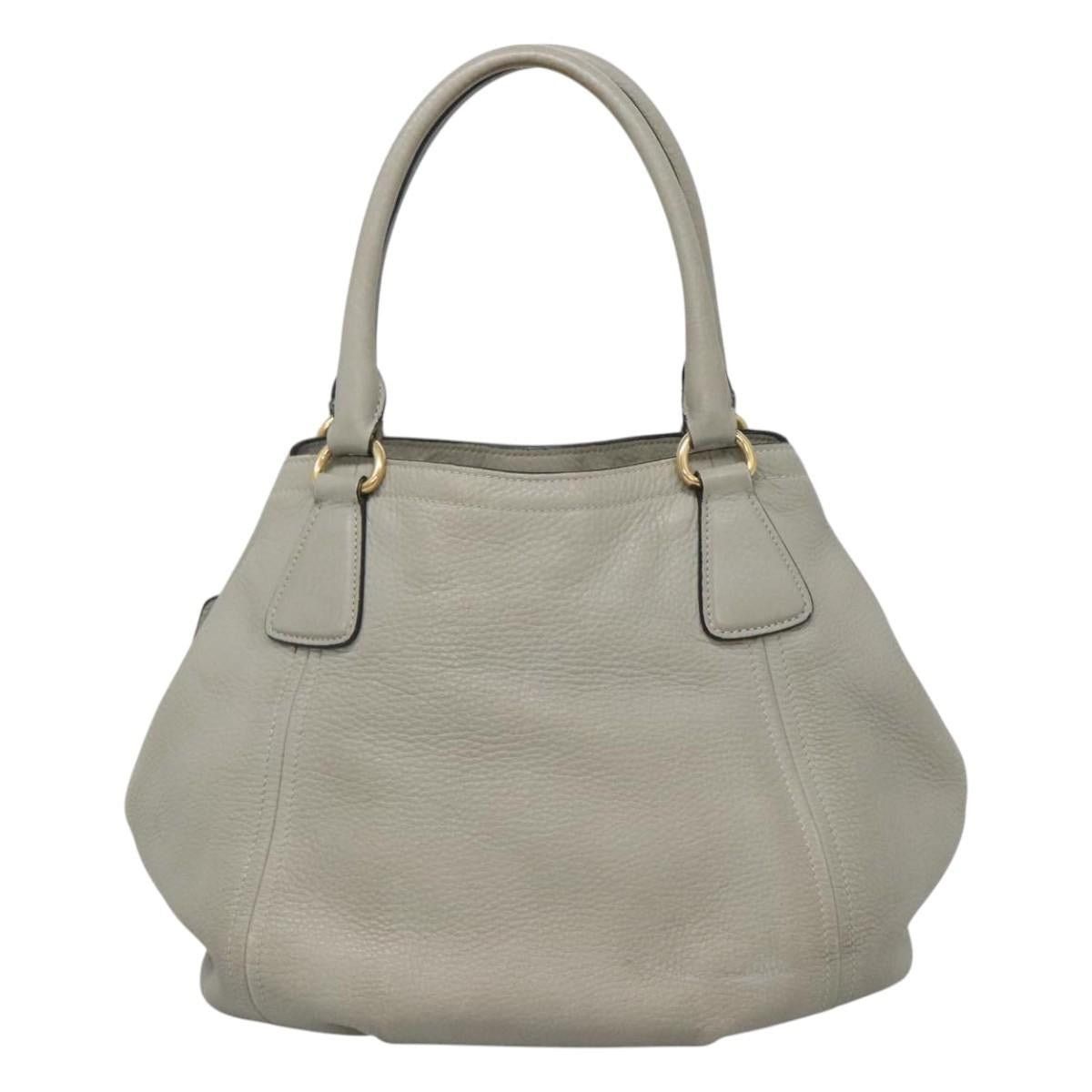Prada PRADA Hand Bag Leather Gray Size ONE SIZE - 2 Thumbnail