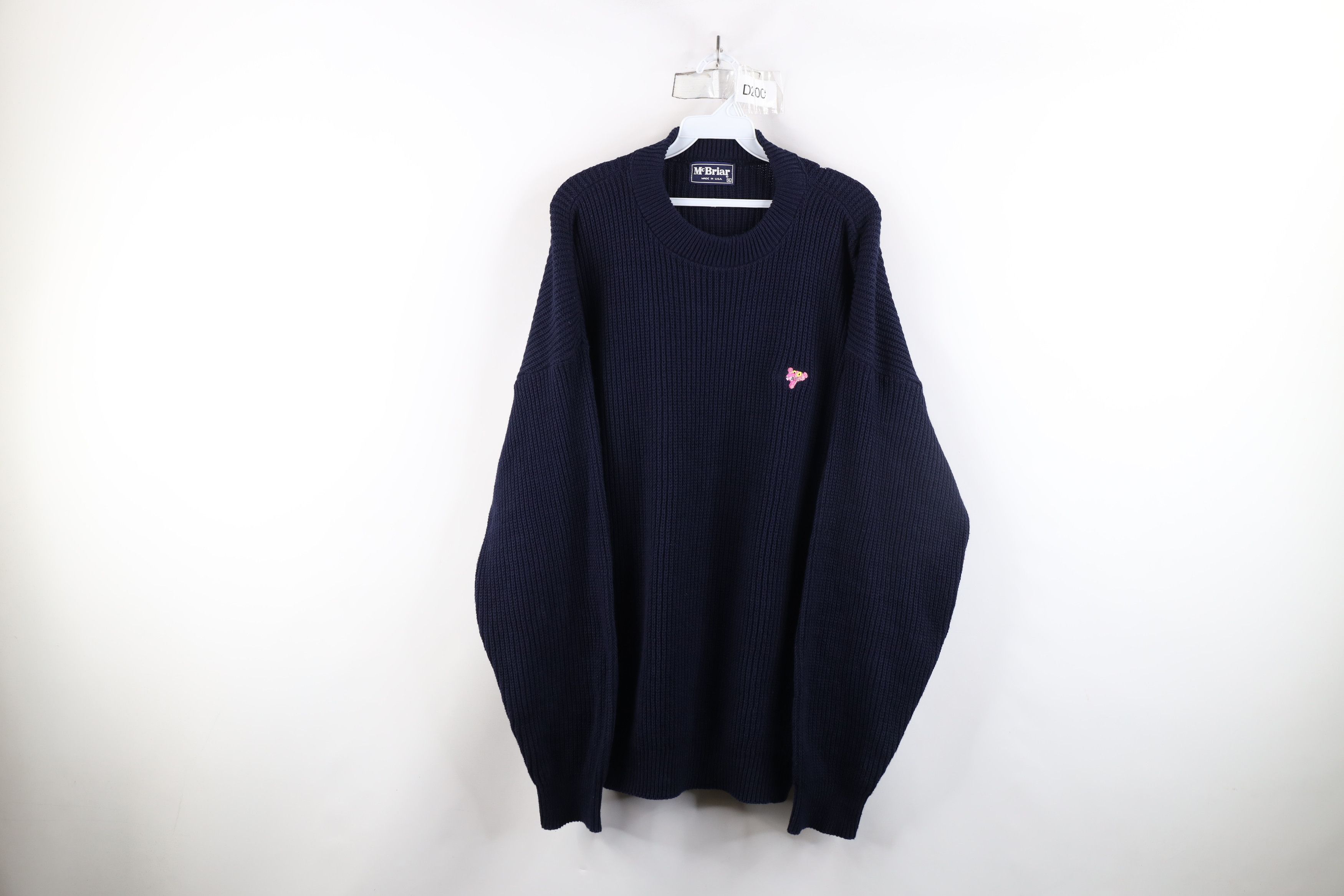 Vintage Vintage 90s Streetwear Pink Panther Ribbed Knit Sweater USA Size US XL / EU 56 / 4 - 1 Thumbnail