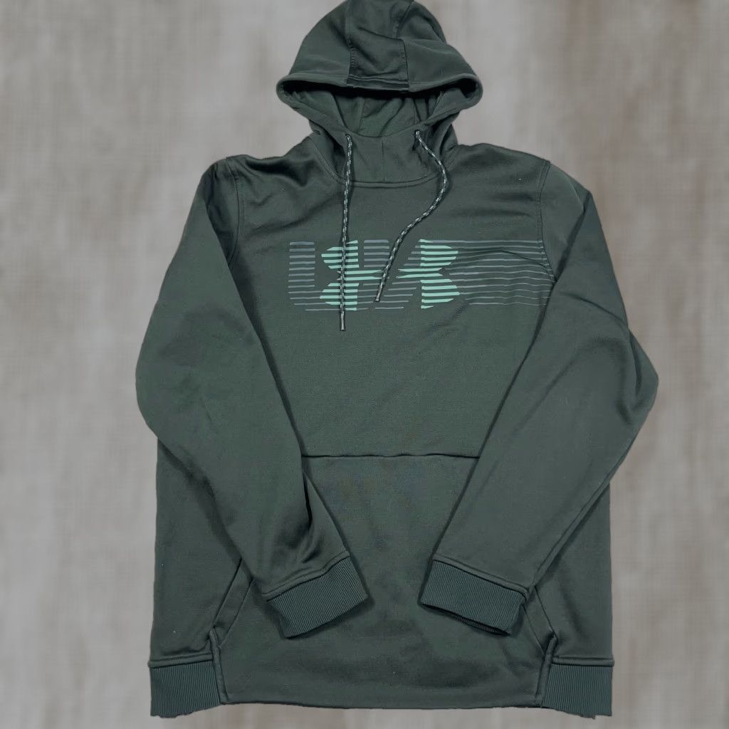 Under Armour Under Armour Hoodie Men Medium Green Loose Fit Cold Gear Sweatshirt Performance Size US M / EU 48-50 / 2 - 1 Thumbnail