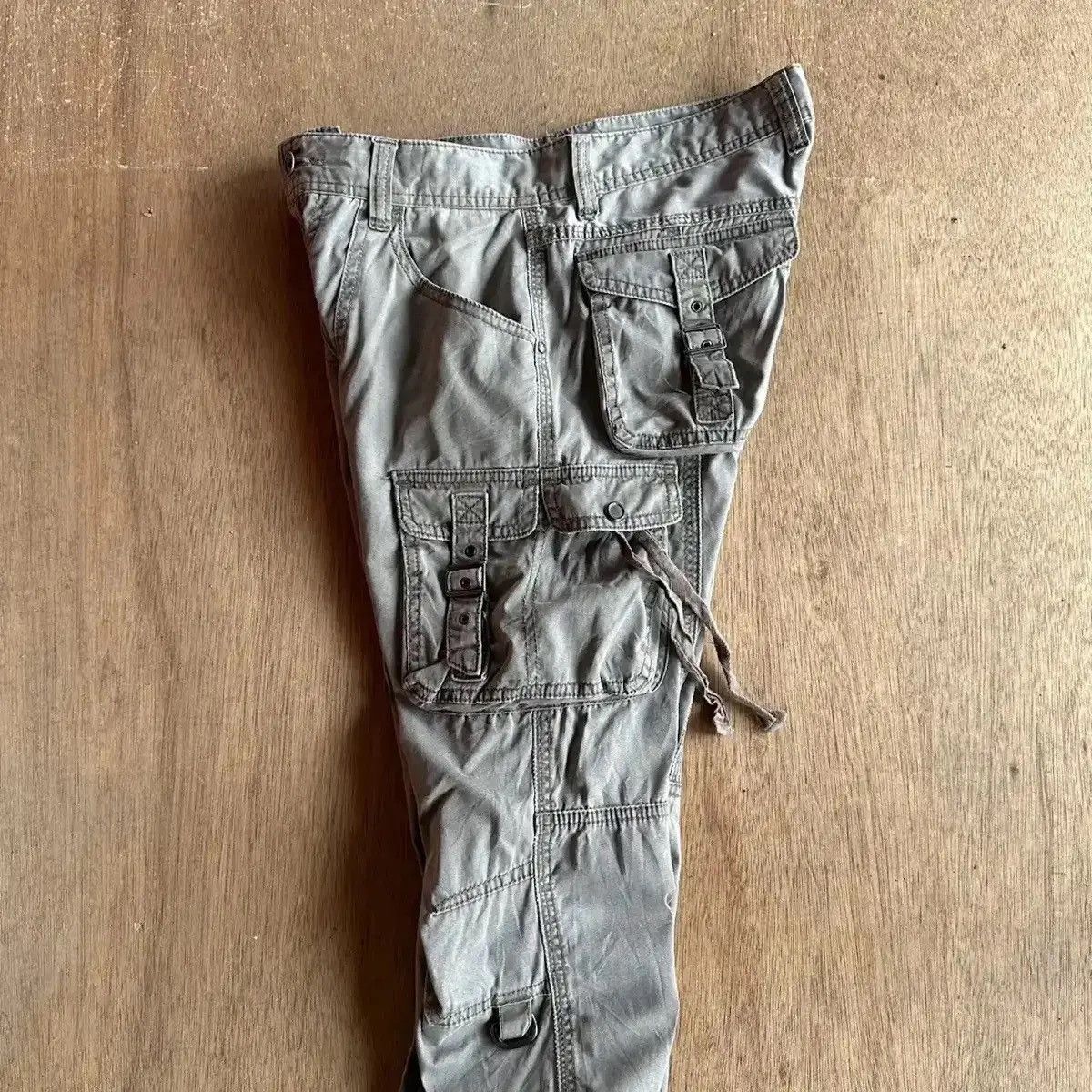 Nicole Club FLARE/BOOTCUT 🔥 MATSUDA NICOLE CLUB DOUBLE KNEE TWIST CARGO Size US 32 / EU 48 - 19 Thumbnail