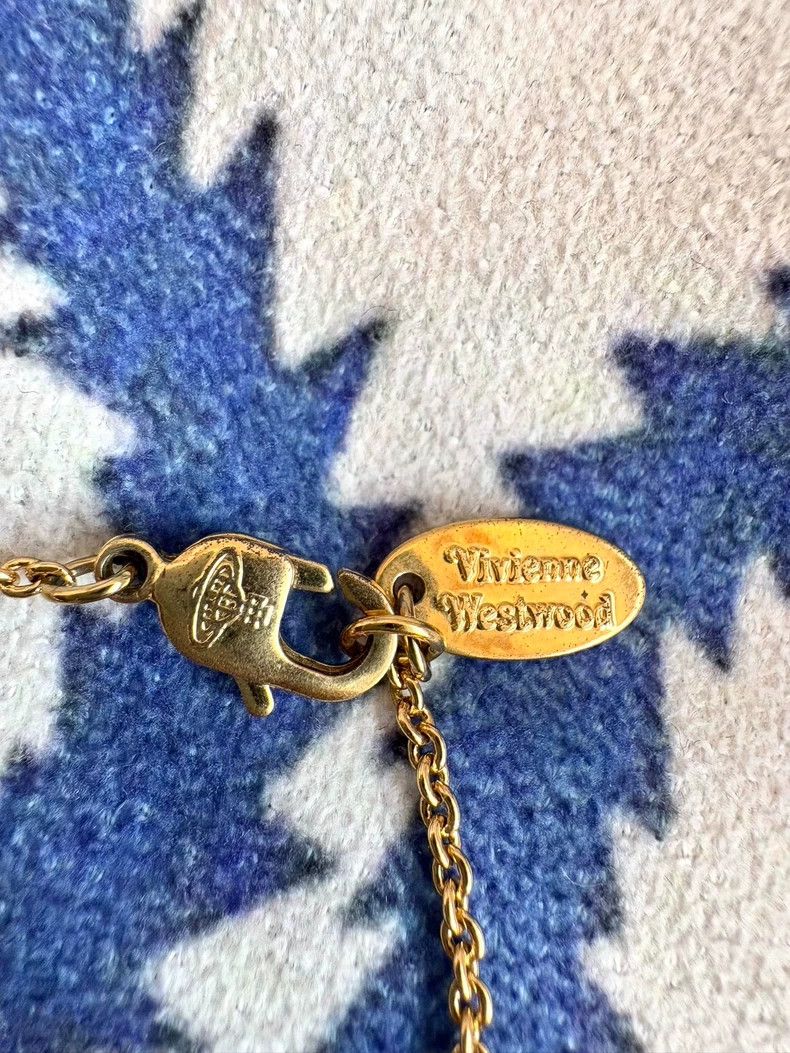Vivienne Westwood Vivienne Westwood Antique gold colored diamond Saturn neck Size ONE SIZE - 4 Thumbnail