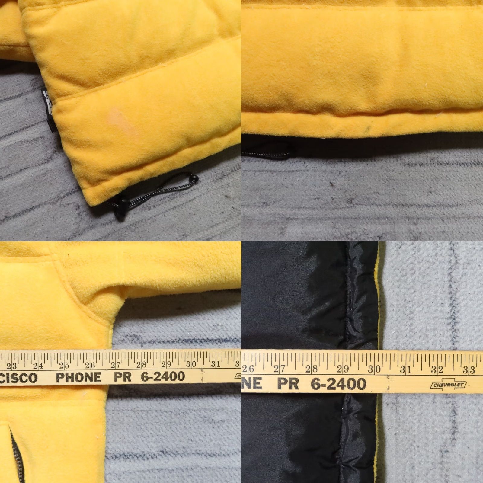 Southpole VINTAGE South Pole Quilted Puffer Down Jacket Shirt Mens L Yellow Hip Hop Rap Size US L / EU 52-54 / 3 - 9 Thumbnail
