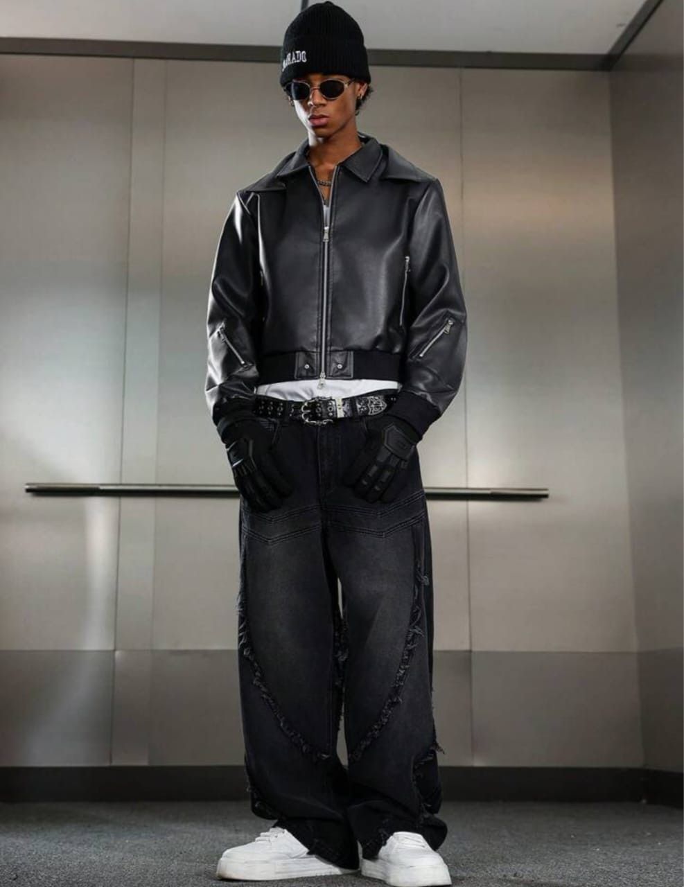 Other Black Zip-Up Bomber Jacket – Utility Style 🖤🔥 Size US L / EU 52-54 / 3 - 7 Thumbnail