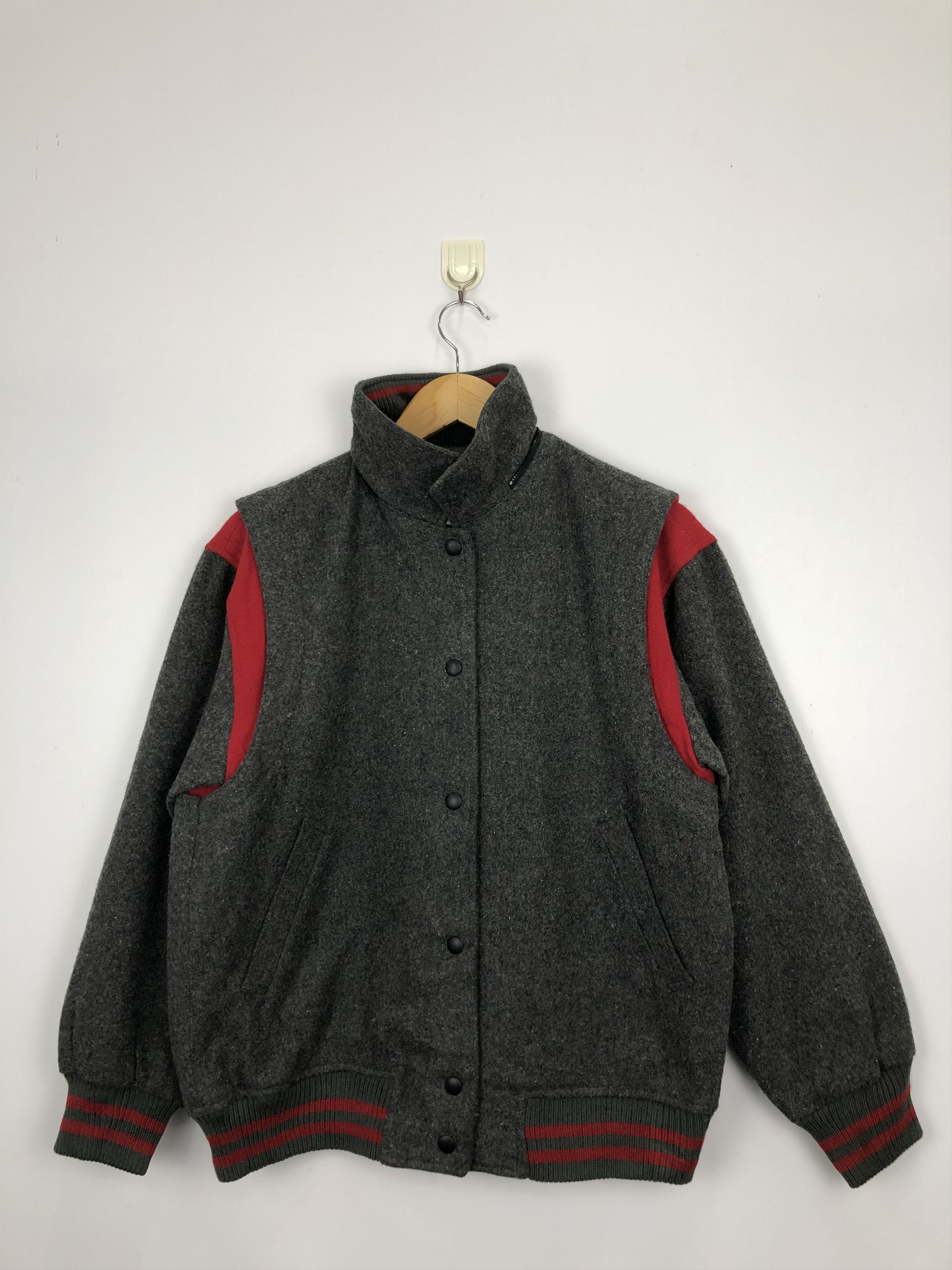 Japanese Brand Vintage 90s Japanese Brand Wool Varsity Jacket V0340 Size US M / EU 48-50 / 2 - 1 Thumbnail