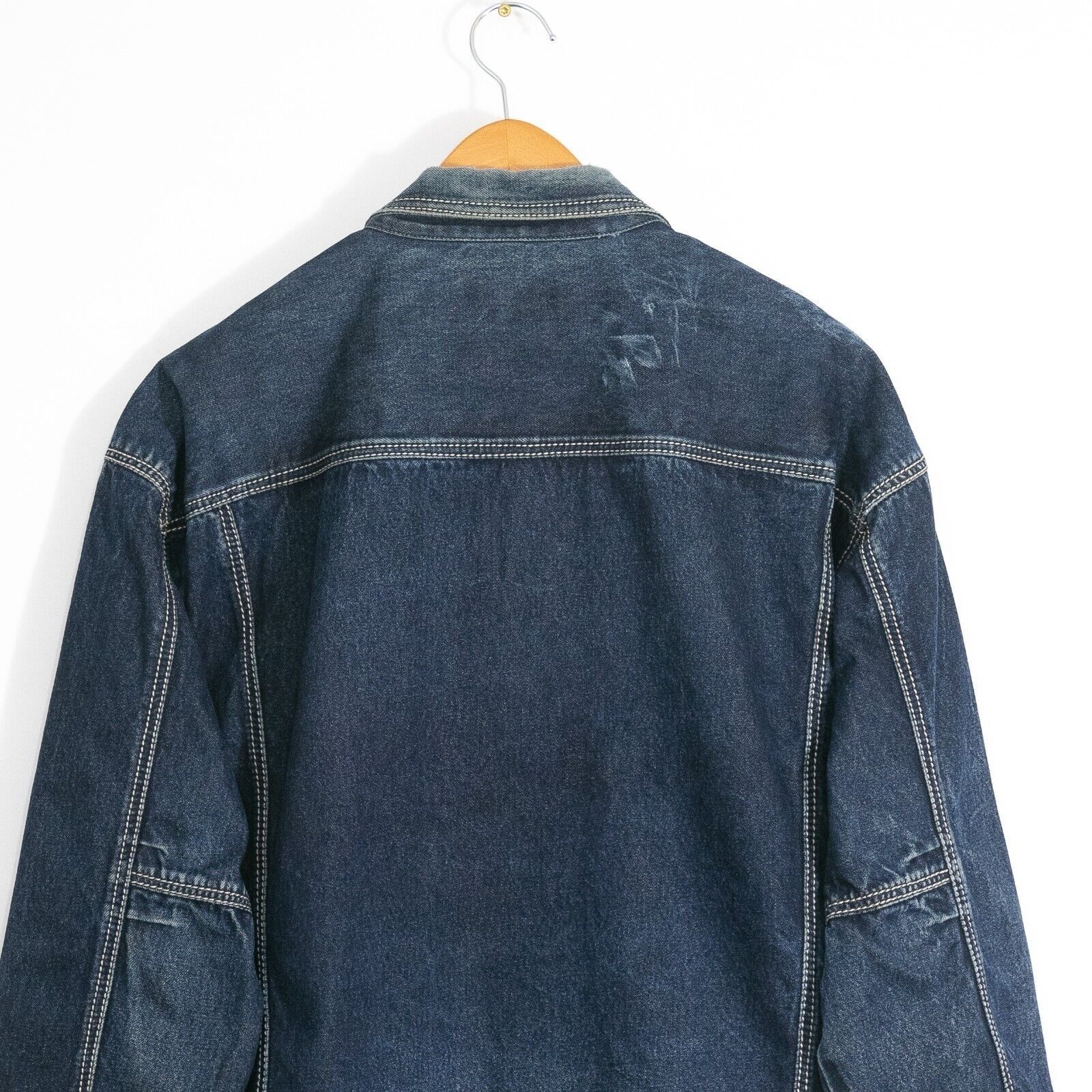 Pelle Pelle × Vintage Vintage Pelle Pelle Jean Jacket Mens 2XL - Distressed Denim Size US XXL / EU 58 / 5 - 7 Thumbnail