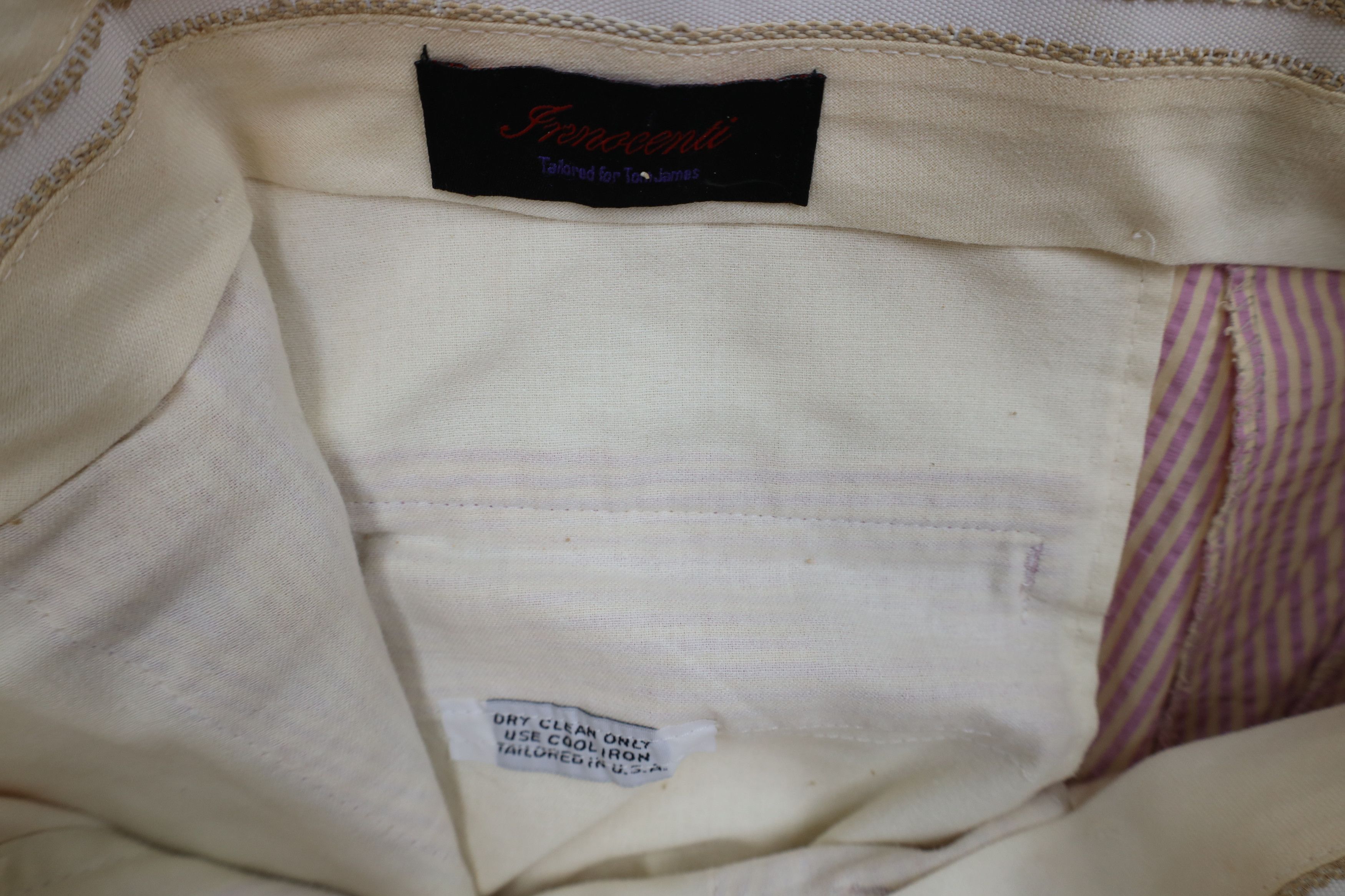 Vintage Vintage 90s Streetwear Wide Leg Striped Seer Sucker Pants Size US 32 / EU 48 - 9 Thumbnail