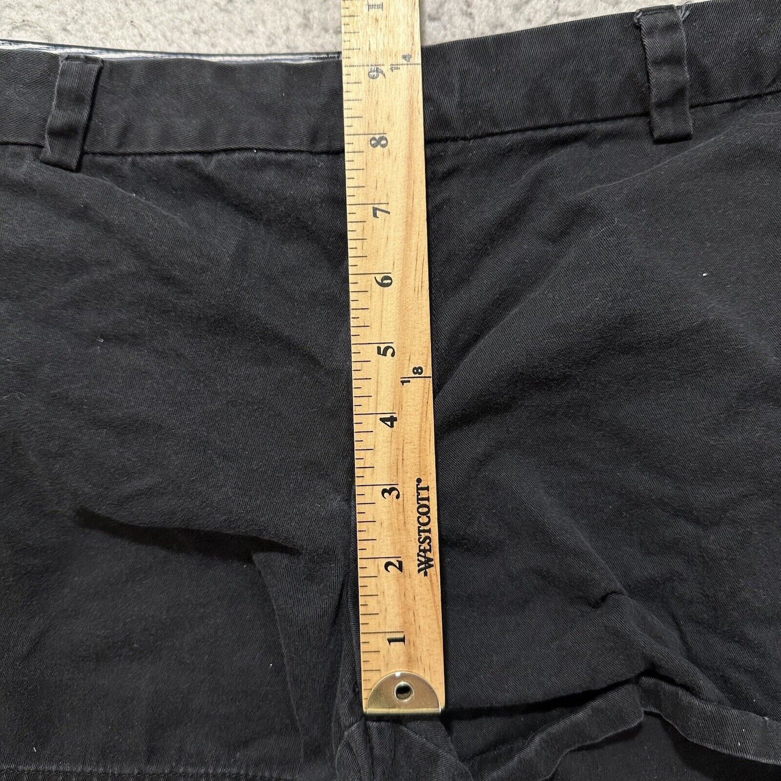 JCPenney JCPenney 14 3" Inseam Chino Shorts Black Mid Rise JCP Size 36" / US 14 / IT 50 - 11 Thumbnail