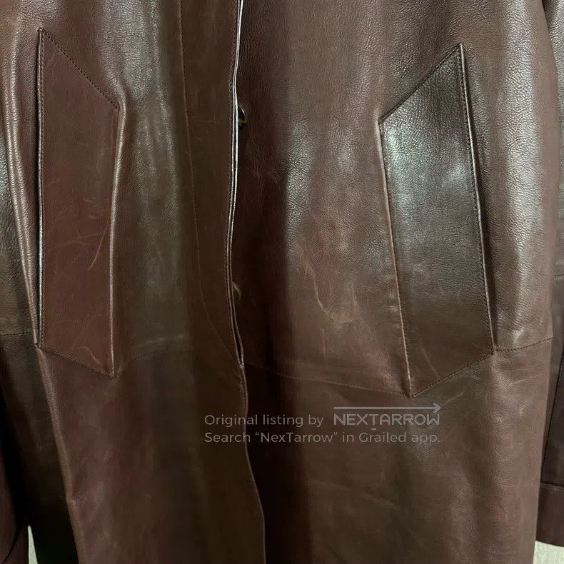 Hermes Hermes Brown Leather Long Coat Size XS / US 0-2 / IT 36-38 - 6 Thumbnail