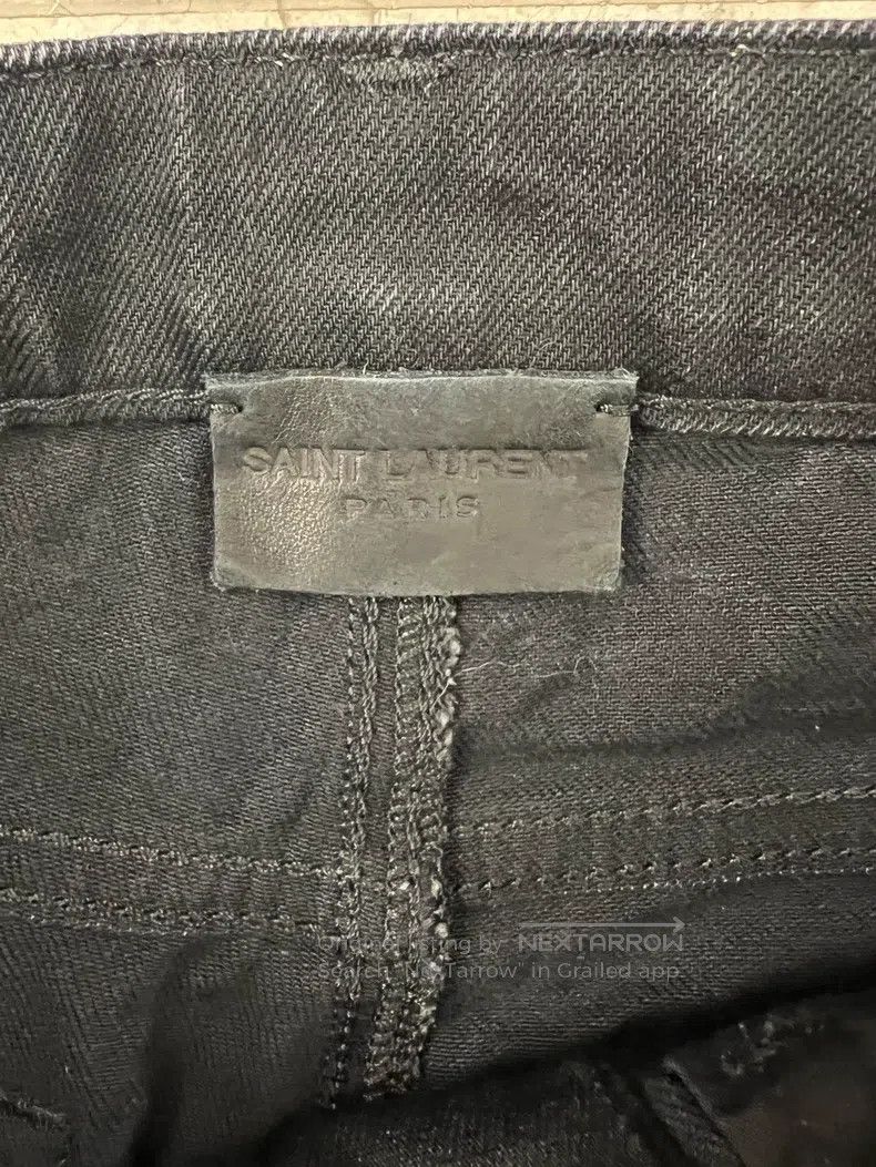 Saint Laurent Paris Saint Laurent Paris Black Tight Jeans Size US 26 / EU 42 - 2 Thumbnail