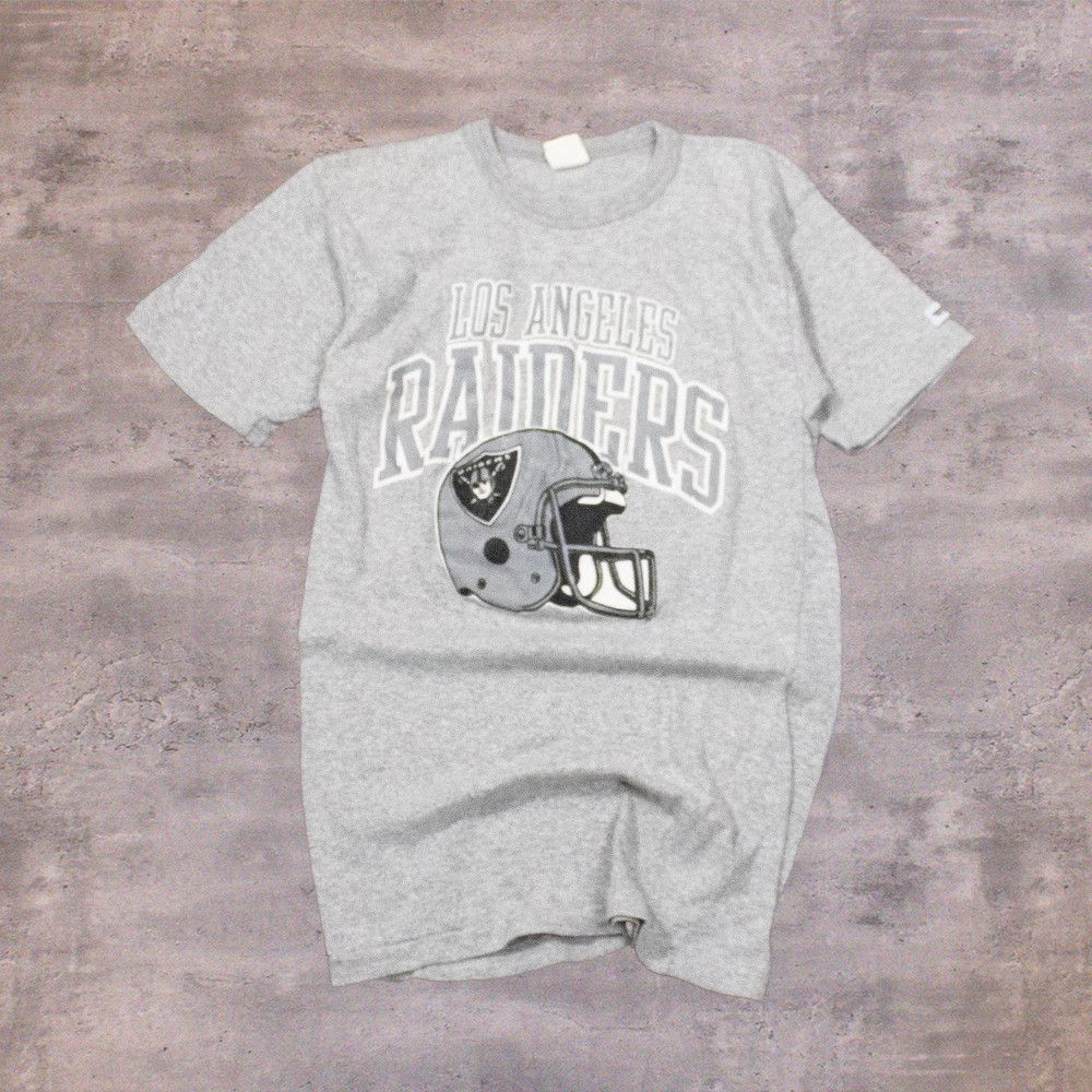 NFL × Vintage Vintage 1980's Los Angeles Raiders Single Stitch T-Shirt Size US S / EU 44-46 / 1 - 1 Thumbnail