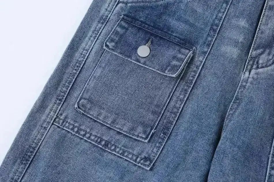 Japanese Brand Blue Baggy Stacked Denim Jeans Size US 30 / EU 46 - 4 Thumbnail
