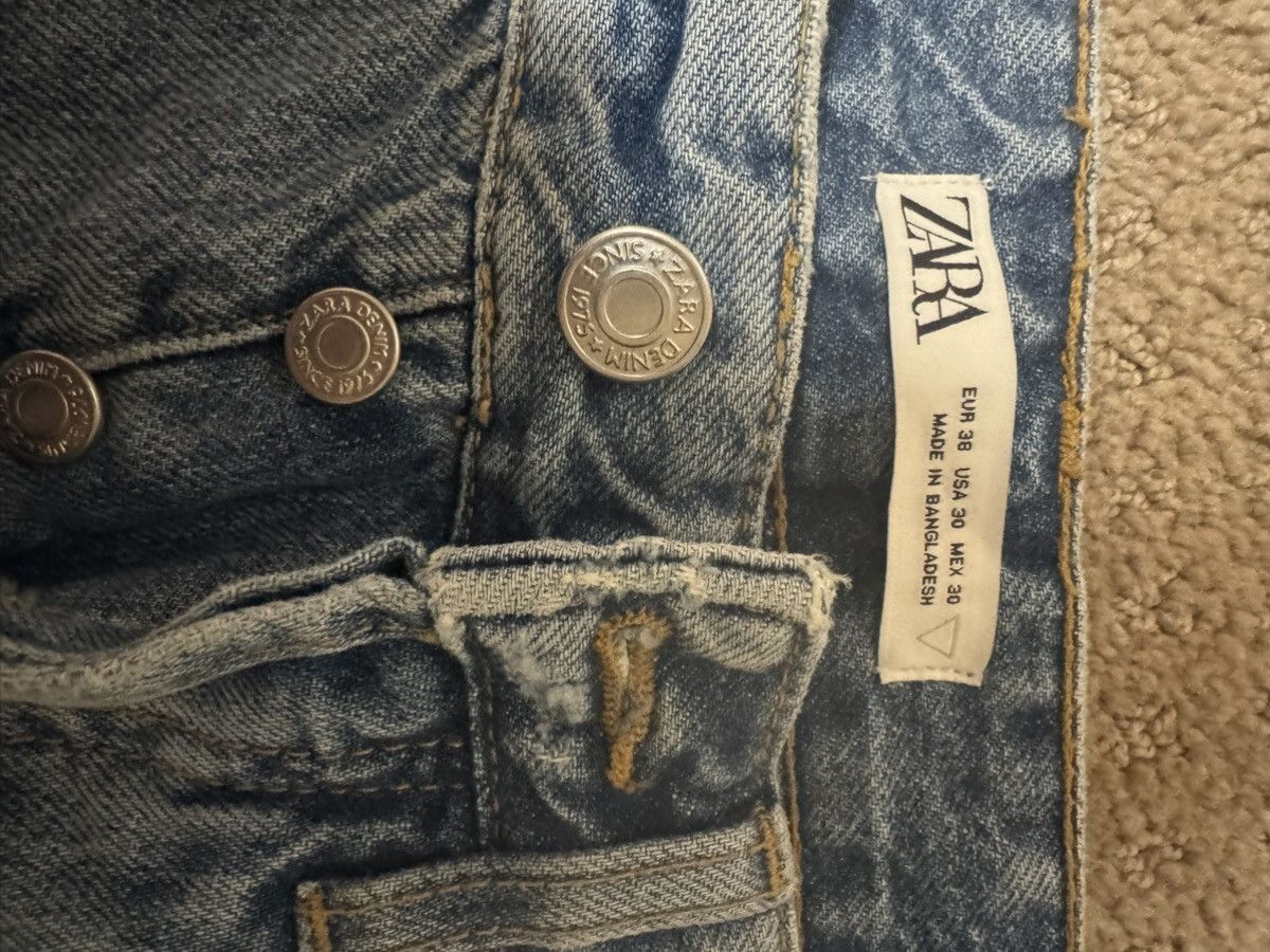 Zara Zara denim straight leg flared Size US 30 / EU 46 - 3 Thumbnail