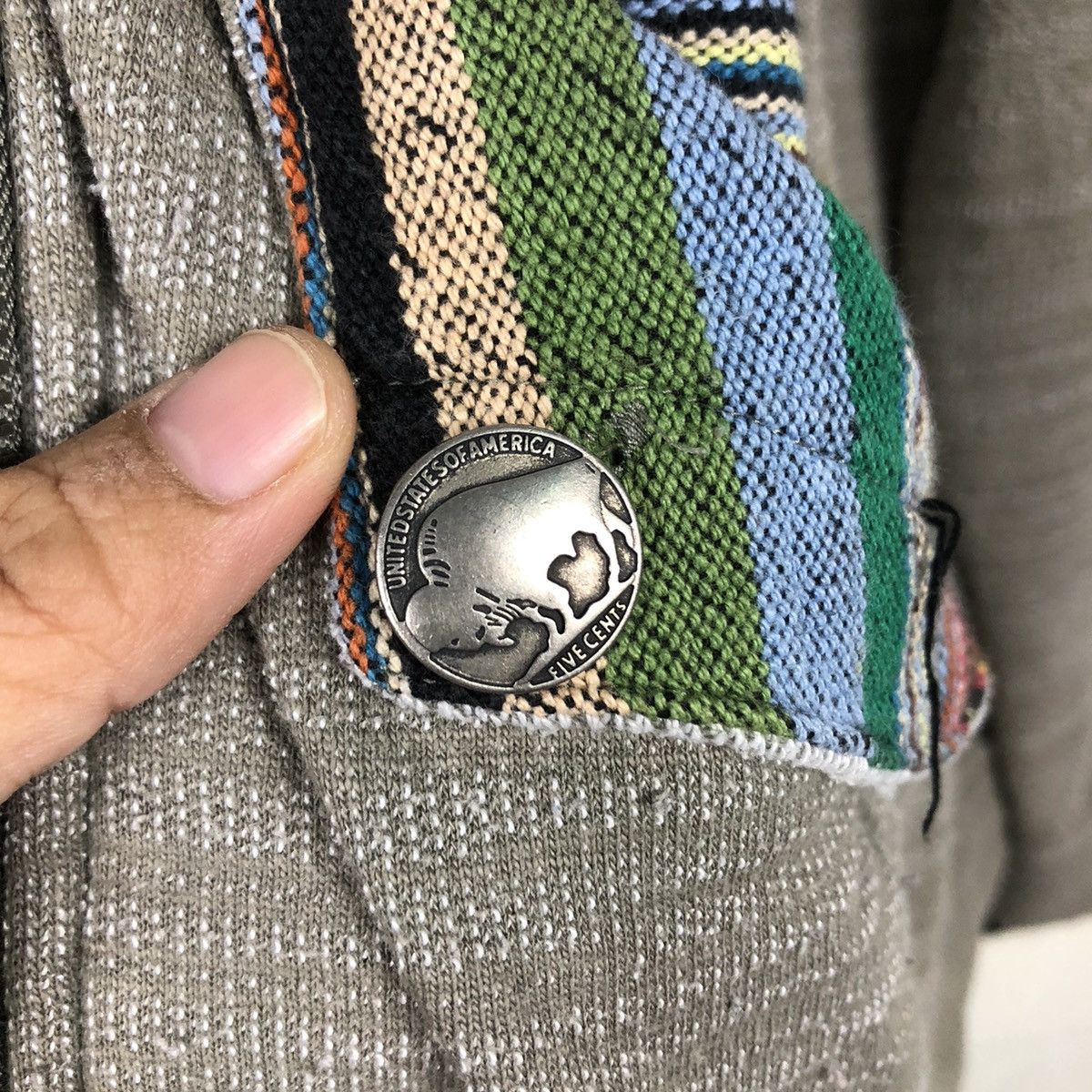 Japanese Brand Archive Culture Mix Hoodie Southwestern Woven Pocket Detail Size US L / EU 52-54 / 3 - 18 Thumbnail