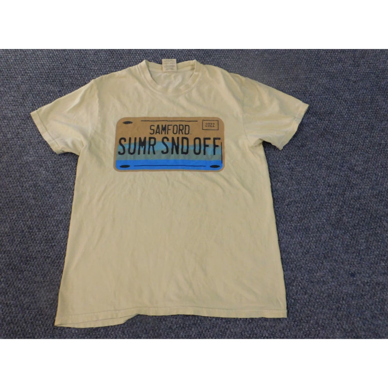 Comfort Colors Comfort Colors Shirt Mens M Yellow Logo Crew Neck Short Sleeve T-Shirt Breathing Knit Cotton Size US M / EU 48-50 / 2 - 2 Thumbnail