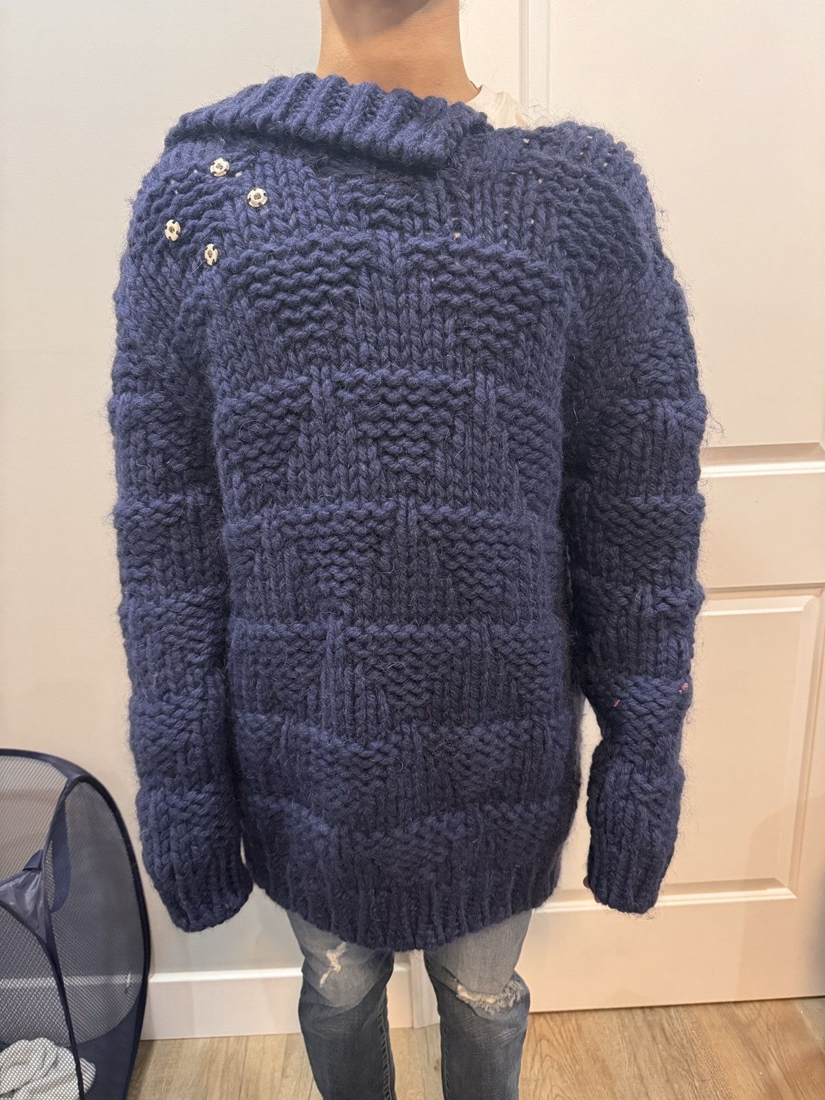 Raf Simons Rare brooch mohair oversized sweater Size US S / EU 44-46 / 1 - 2 Thumbnail