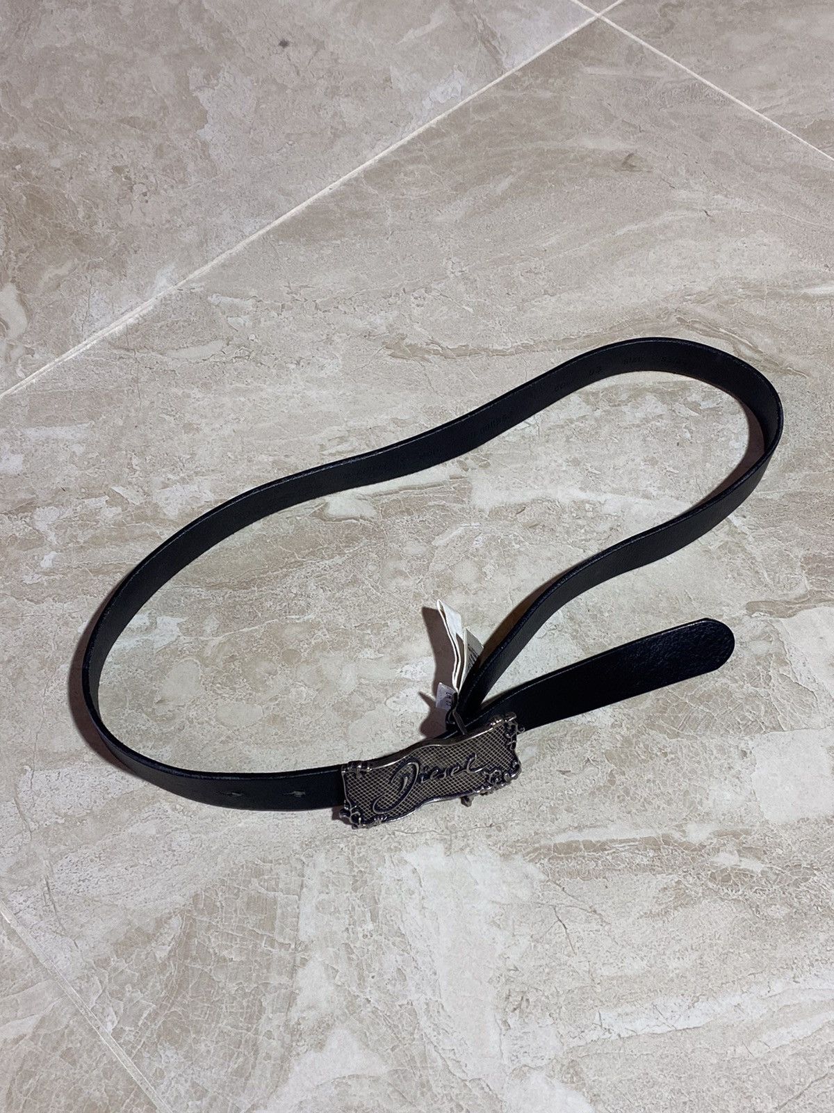 Diesel × Leather Diesel y2k hype streetwear style avant garde leather belt Size ONE SIZE - 3 Thumbnail
