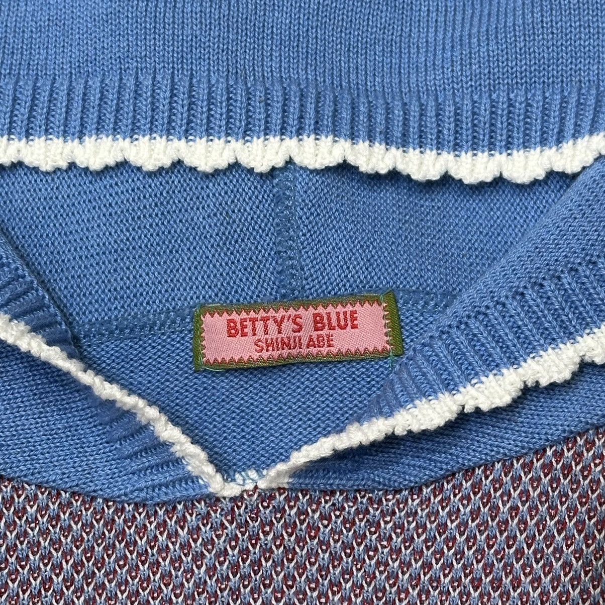 Angel Blue Early 00s Betty's Blue by Shinji Abe Strawberry Knit Hoodies Size ONE SIZE - 7 Thumbnail