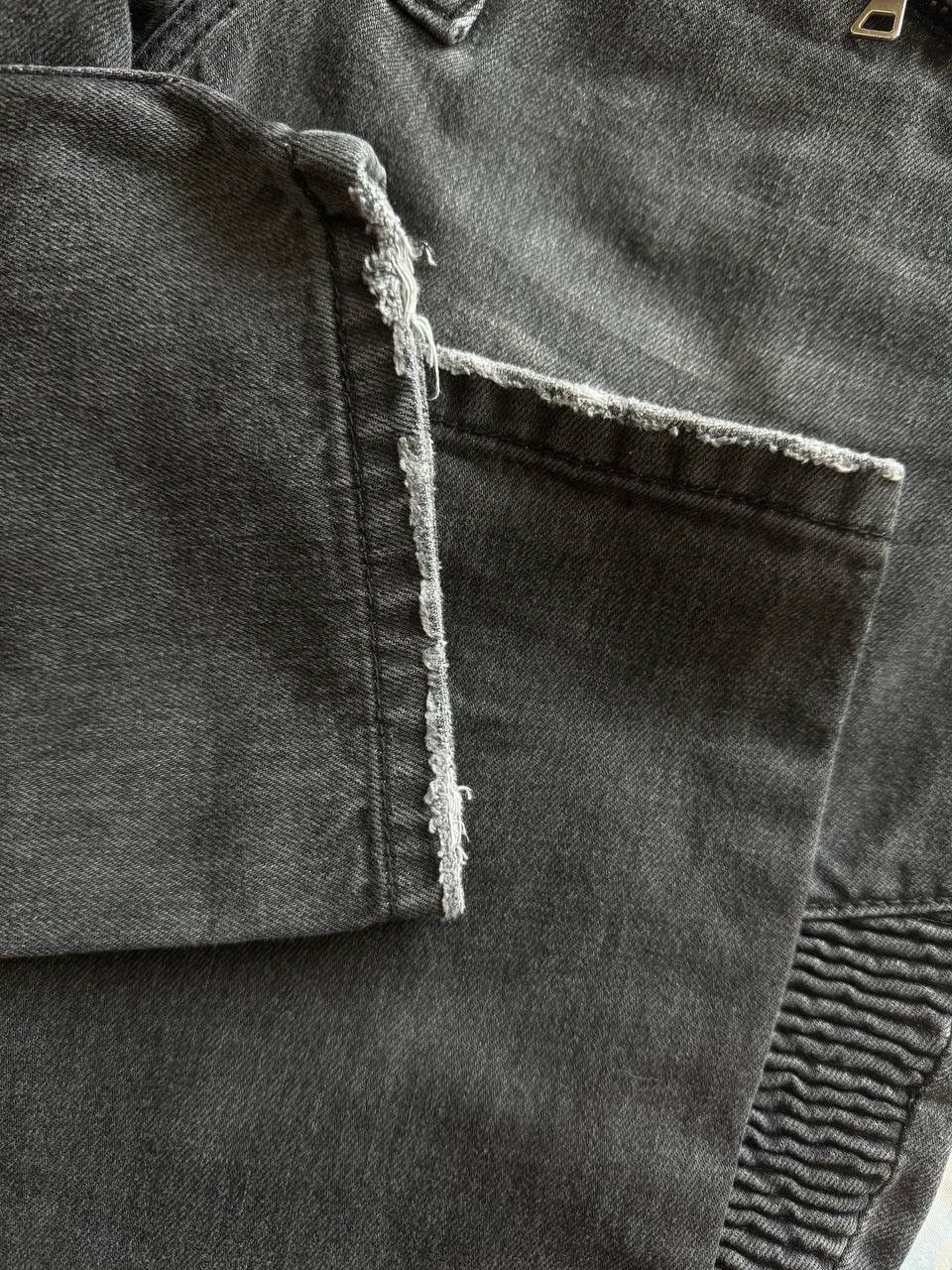 Balmain 🔥🔥 Vintage Balmain Grey Biker Jeans Size US 36 / EU 52 - 6 Thumbnail