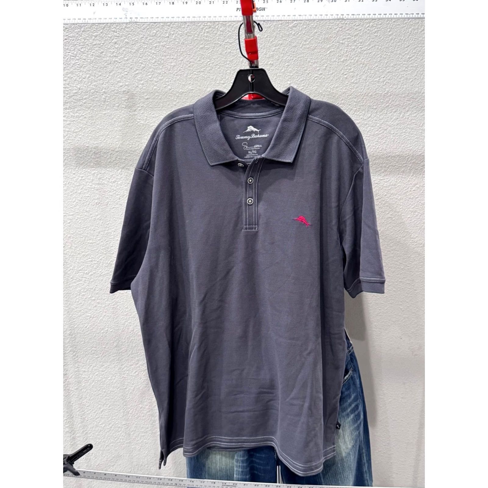 Tommy Bahama Tommy Bahama Polo Shirt XL Mens Gray Multicolor Long Sleeve Polo Shirt Size US XL / EU 56 / 4 - 3 Thumbnail