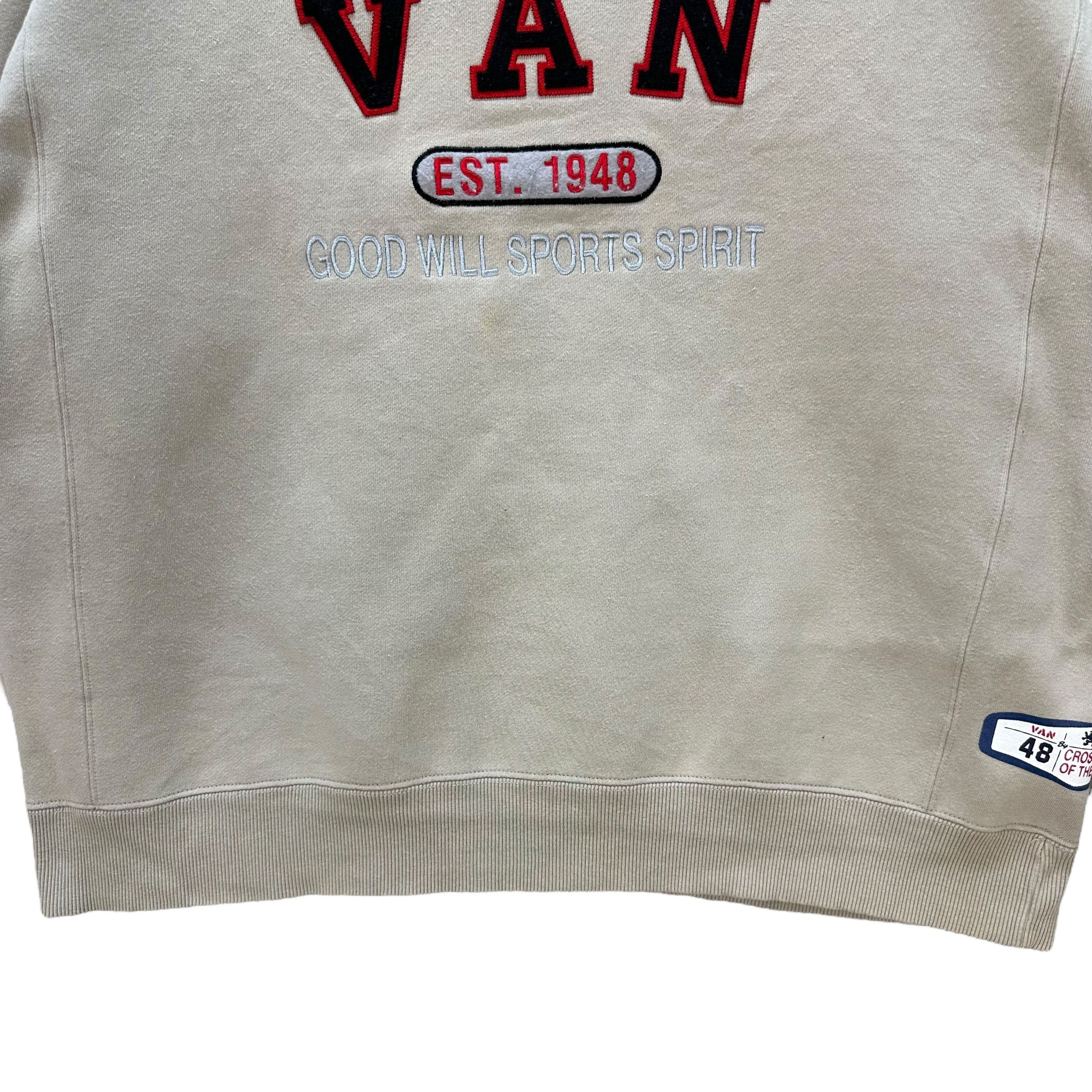 Van VAN Jac Big Logo Sweatshirts #9172-66 Size US L / EU 52-54 / 3 - 4 Thumbnail
