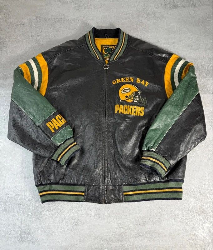 NFL Green Bay Packers NFL Leather Jacket Size US XL / EU 56 / 4 - 1 Thumbnail