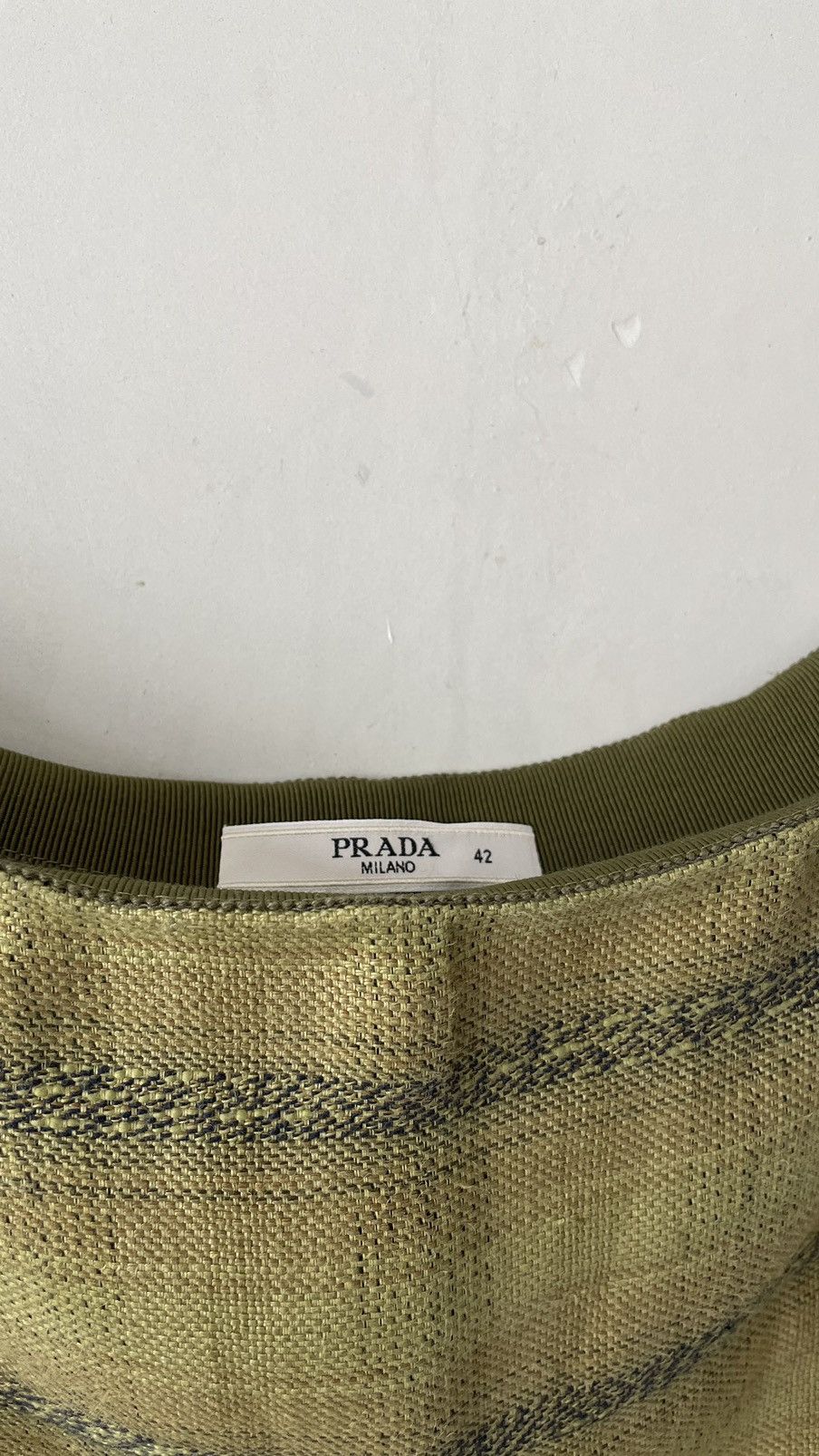 Prada prada linen archive skirt Size 28" / US 6 / IT 42 - 3 Thumbnail